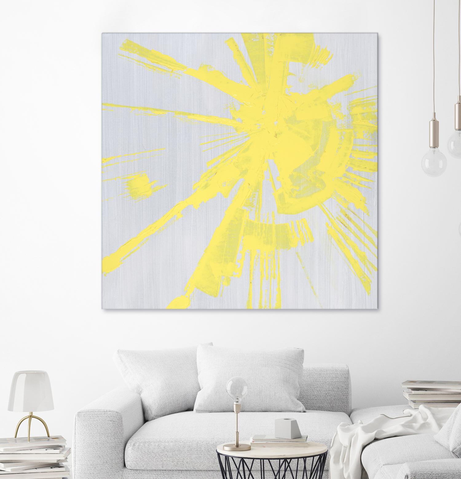Holiday Festivities I by Daleno Art on GIANT ART - yellow abstract
