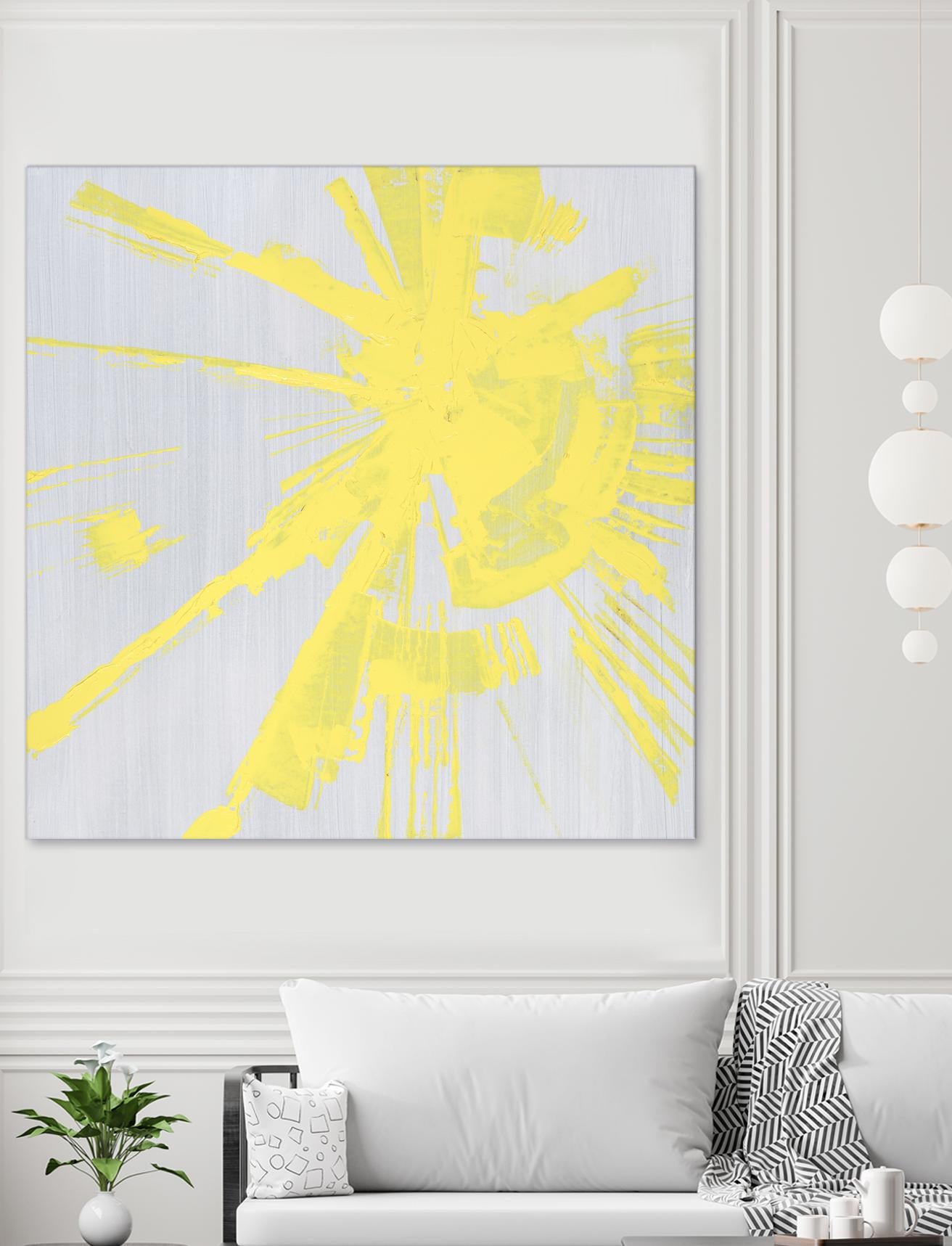 Holiday Festivities I by Daleno Art on GIANT ART - yellow abstract
