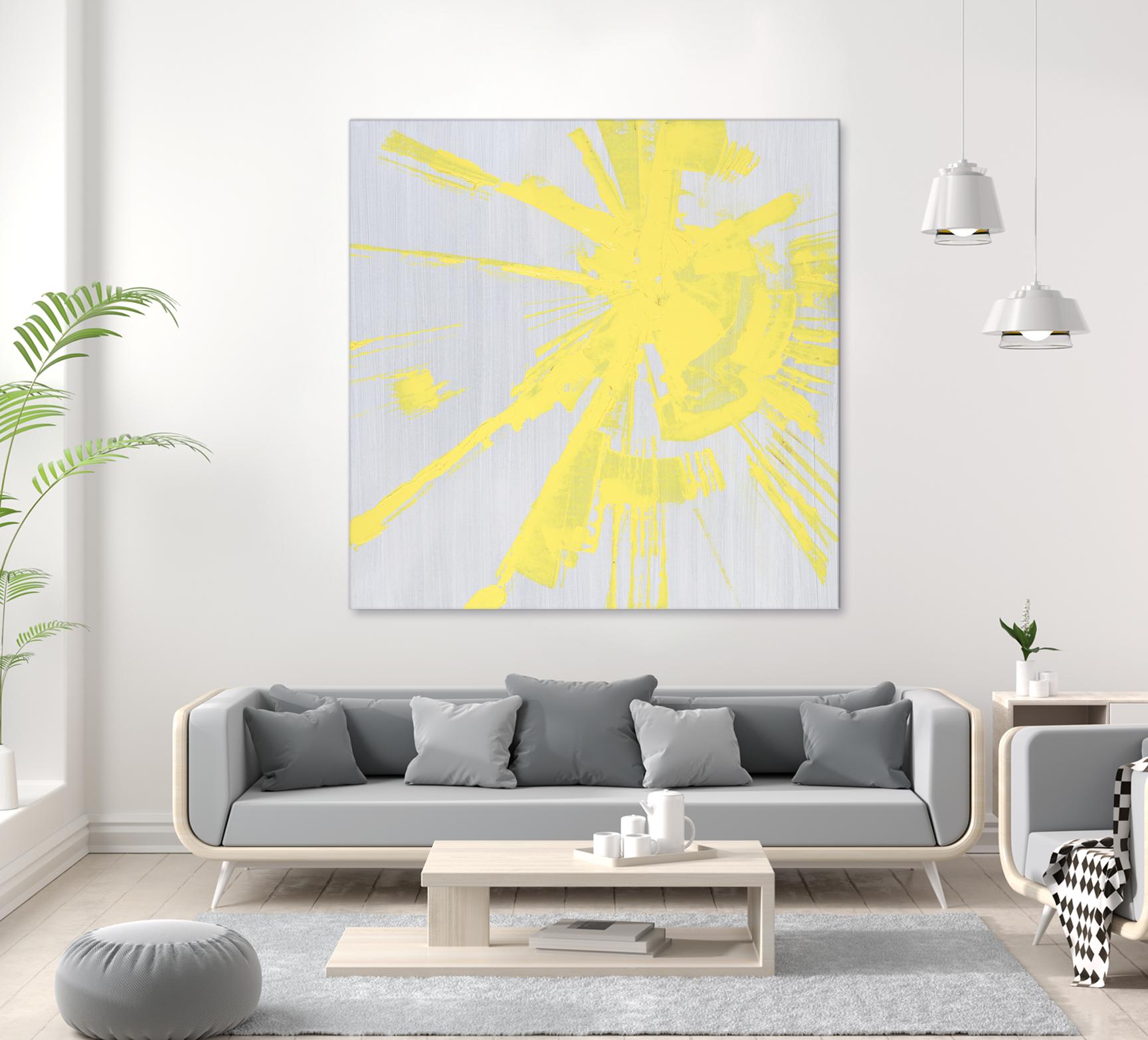 Holiday Festivities I by Daleno Art on GIANT ART - yellow abstract