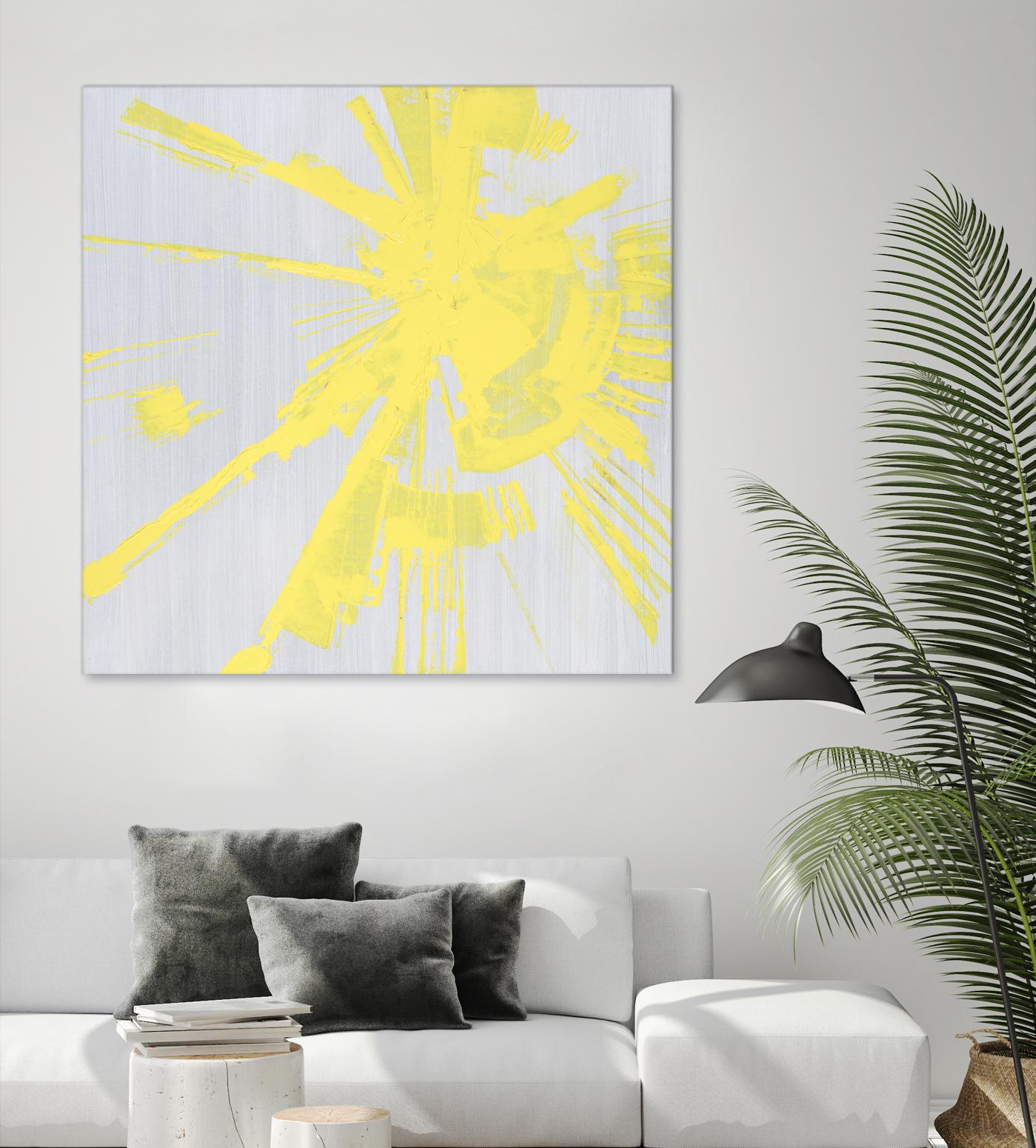 Holiday Festivities I by Daleno Art on GIANT ART - yellow abstract