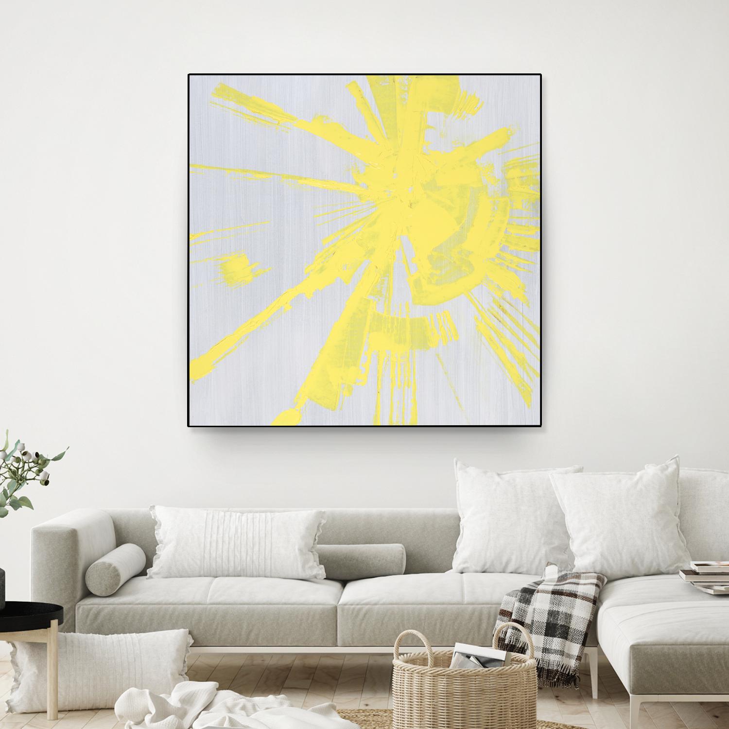 Holiday Festivities I by Daleno Art on GIANT ART - yellow abstract