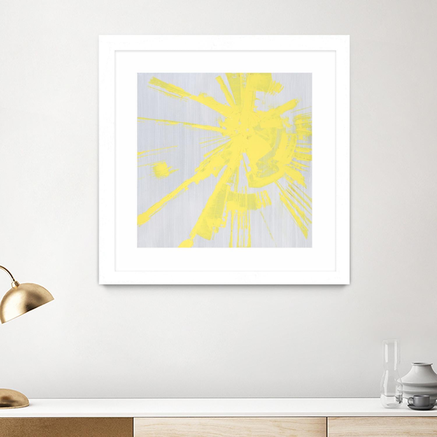 Holiday Festivities I by Daleno Art on GIANT ART - yellow abstract