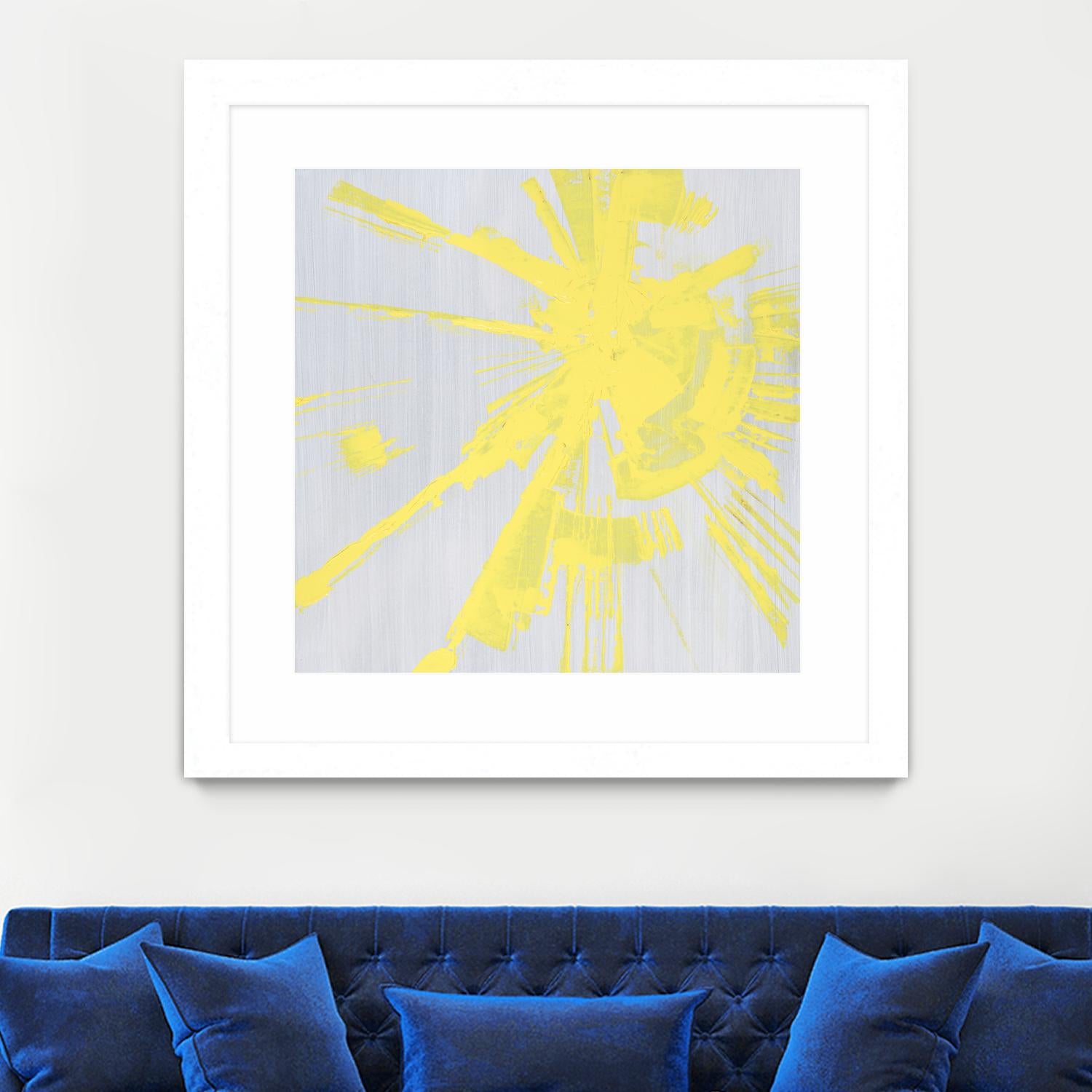 Holiday Festivities I by Daleno Art on GIANT ART - yellow abstract