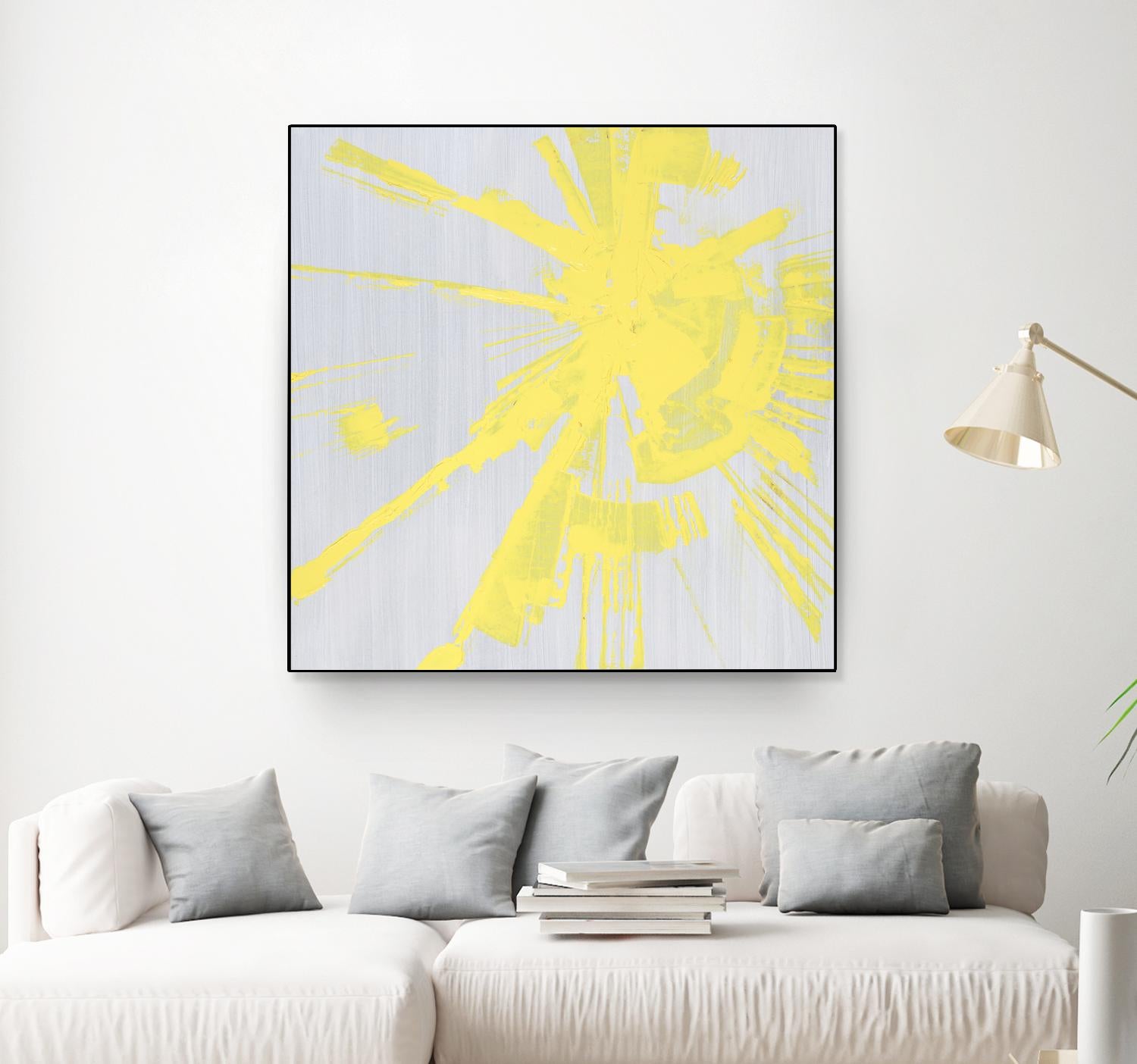 Holiday Festivities I by Daleno Art on GIANT ART - yellow abstract