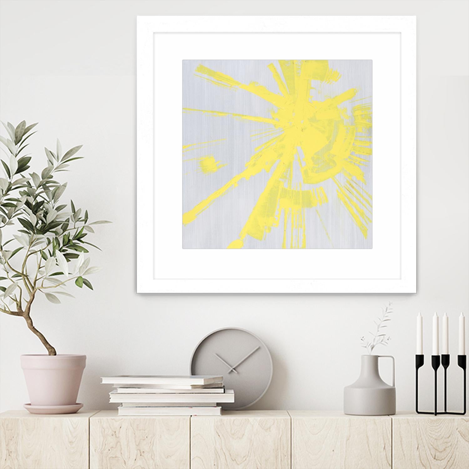 Holiday Festivities I by Daleno Art on GIANT ART - yellow abstract