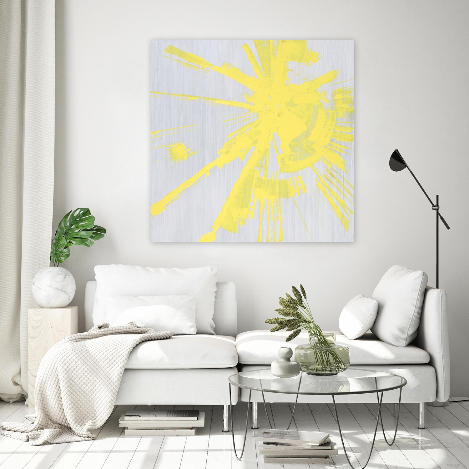 Holiday Festivities I by Daleno Art on GIANT ART - yellow abstract