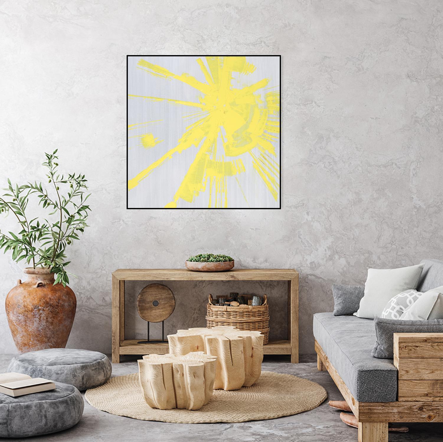 Holiday Festivities I by Daleno Art on GIANT ART - yellow abstract