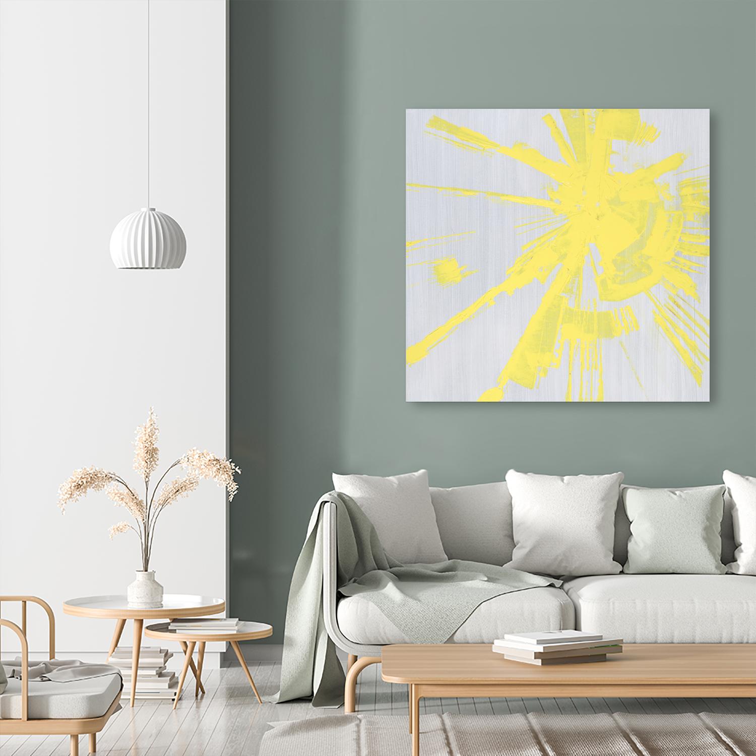 Holiday Festivities I by Daleno Art on GIANT ART - yellow abstract