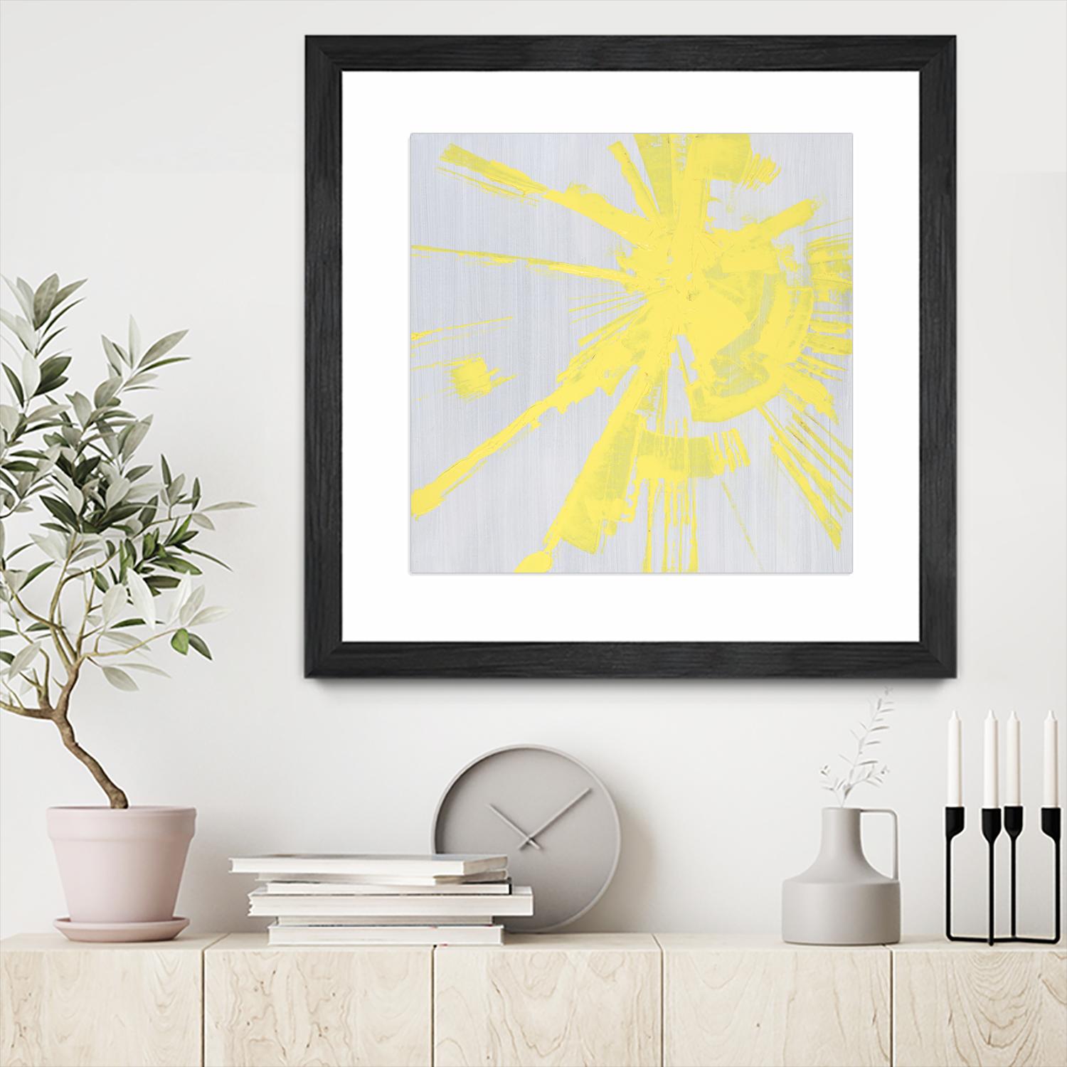 Holiday Festivities I by Daleno Art on GIANT ART - yellow abstract