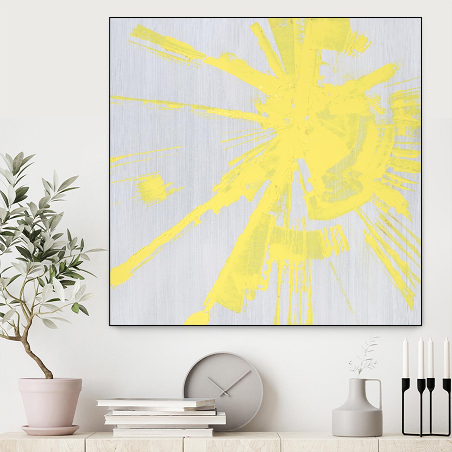 Holiday Festivities I by Daleno Art on GIANT ART - yellow abstract