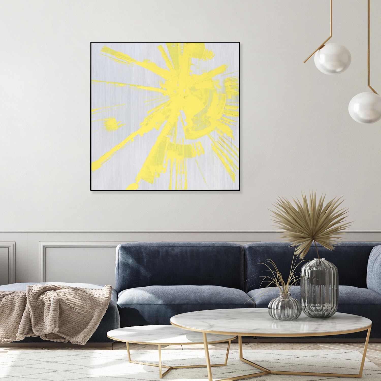 Holiday Festivities I by Daleno Art on GIANT ART - yellow abstract