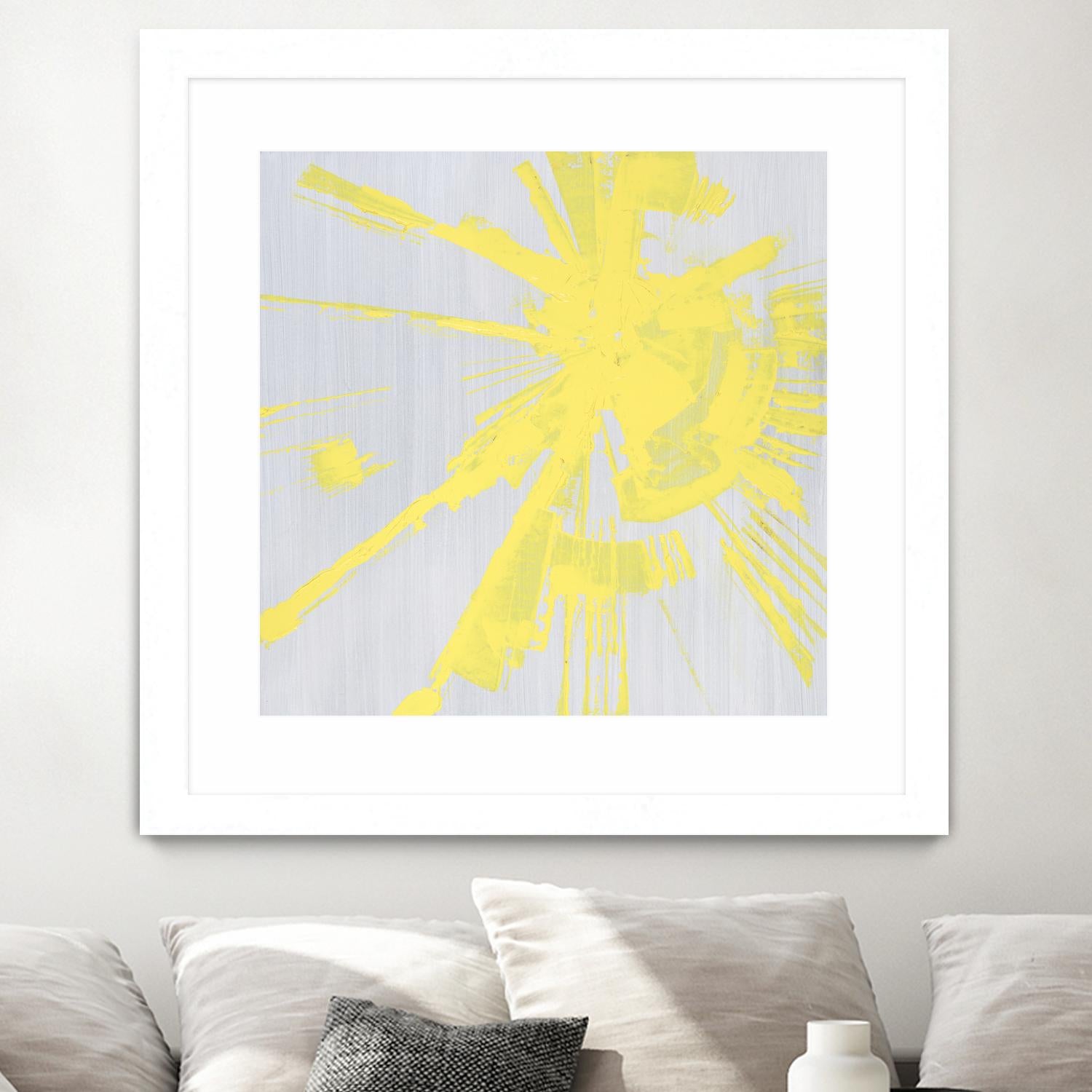 Holiday Festivities I by Daleno Art on GIANT ART - yellow abstract