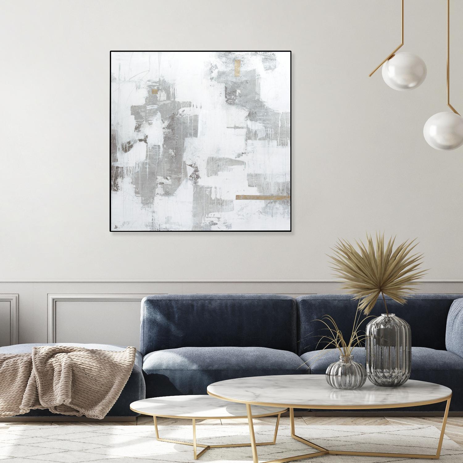 Haloed in Metallic II by Daleno Art on GIANT ART - gold abstract abstract