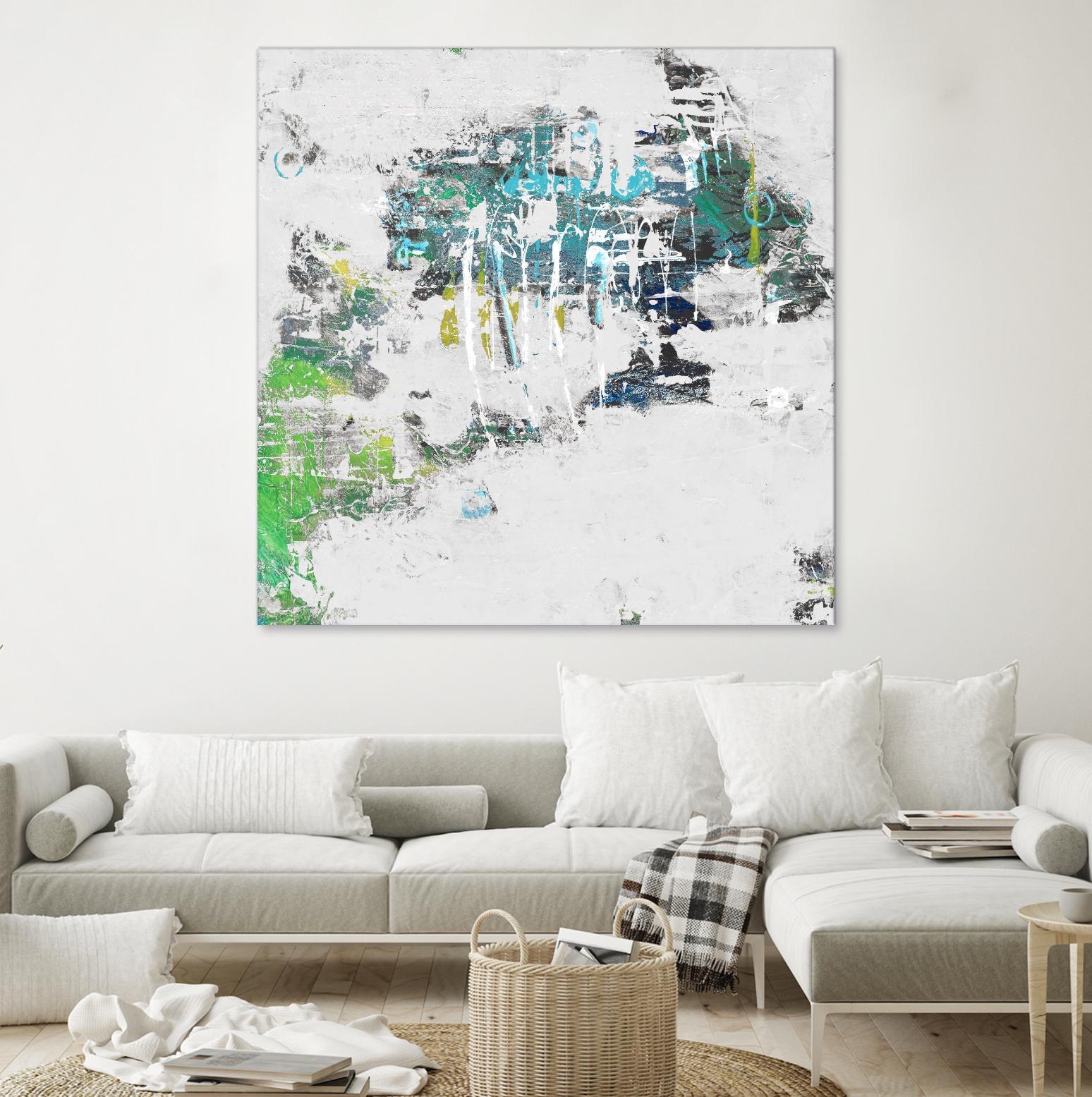 cool Kids I by Daleno Art on GIANT ART - green abstract abstrait