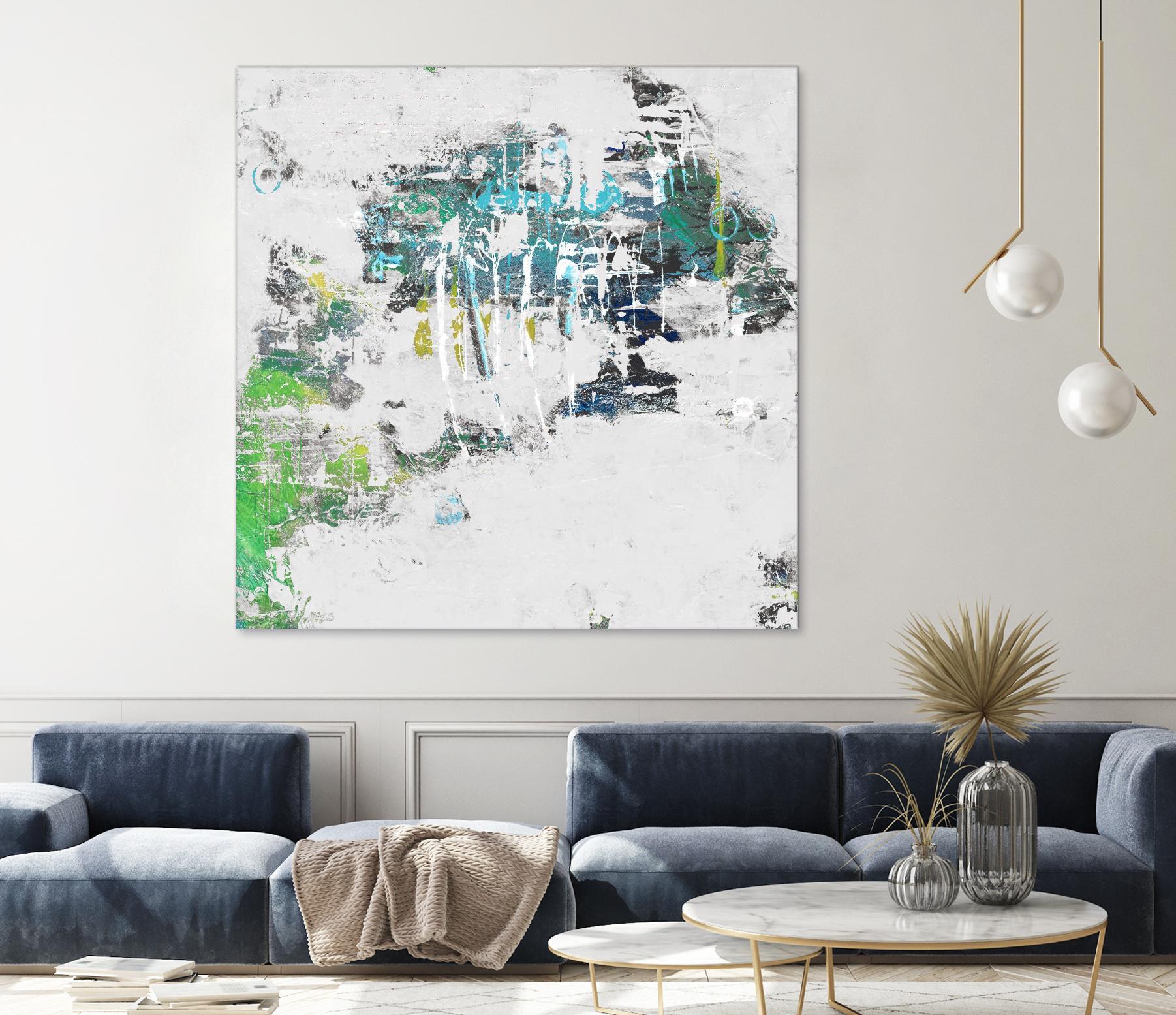 cool Kids I by Daleno Art on GIANT ART - green abstract abstrait