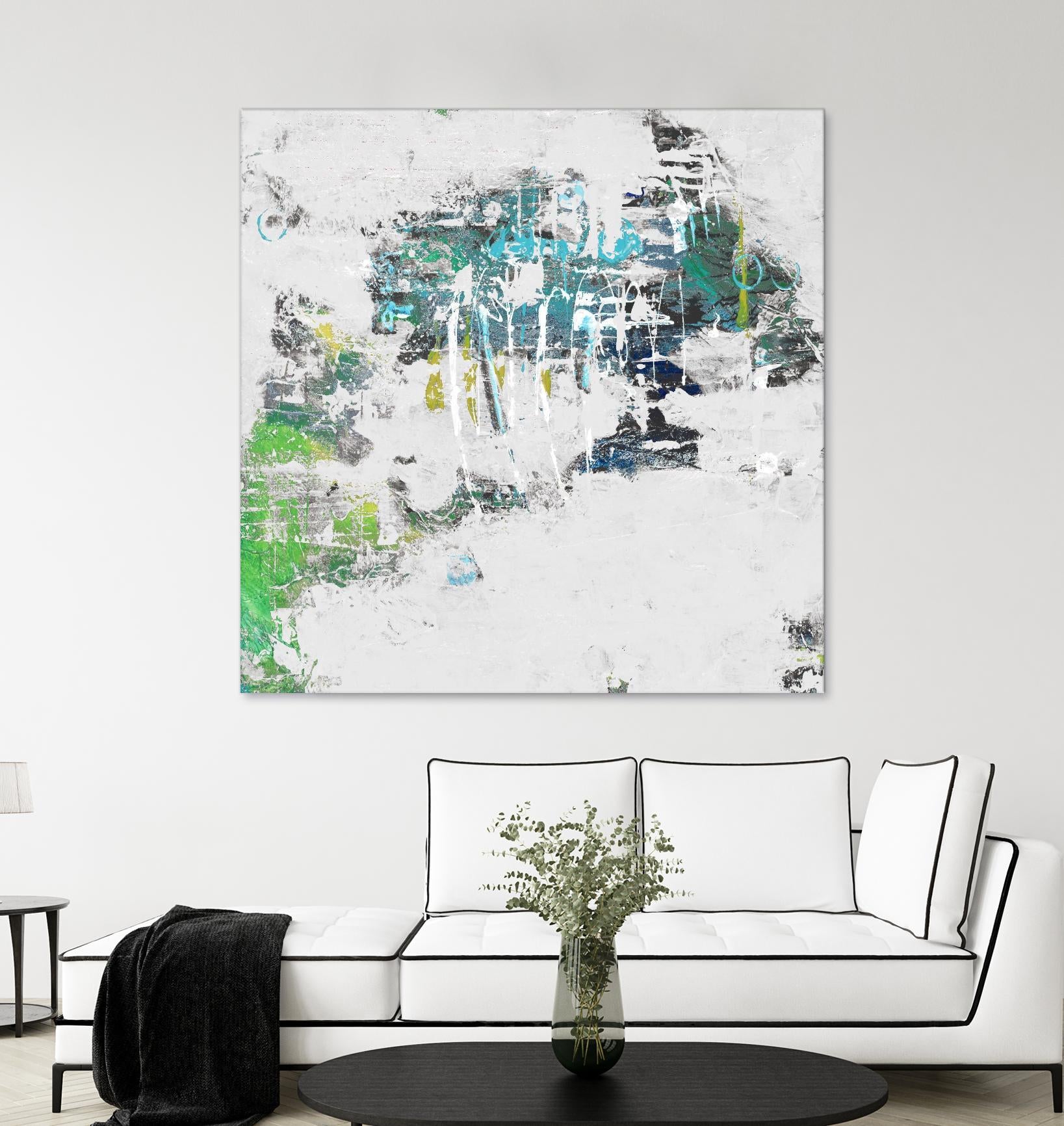 cool Kids I by Daleno Art on GIANT ART - green abstract abstrait