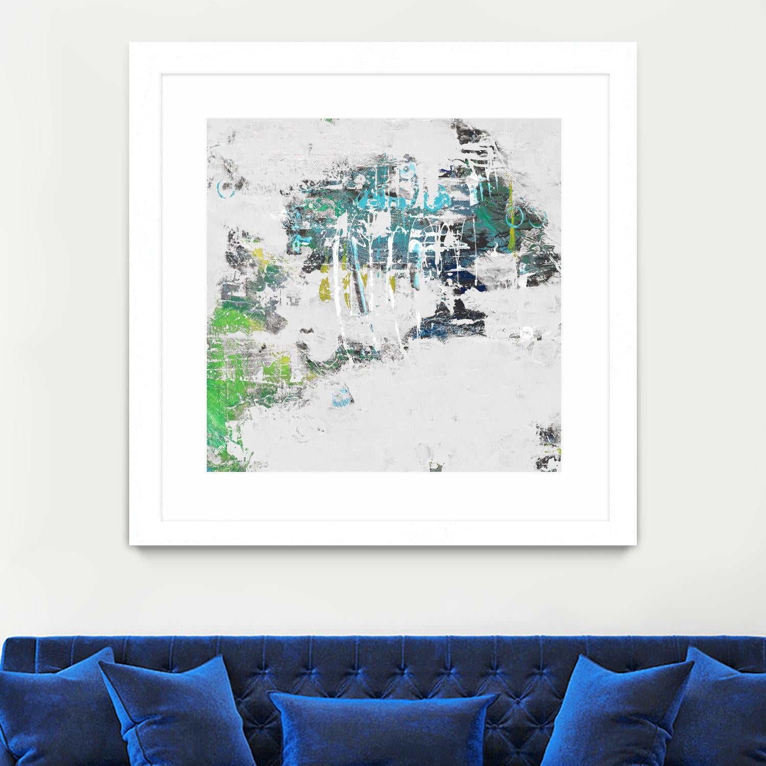 cool Kids I by Daleno Art on GIANT ART - green abstract abstrait