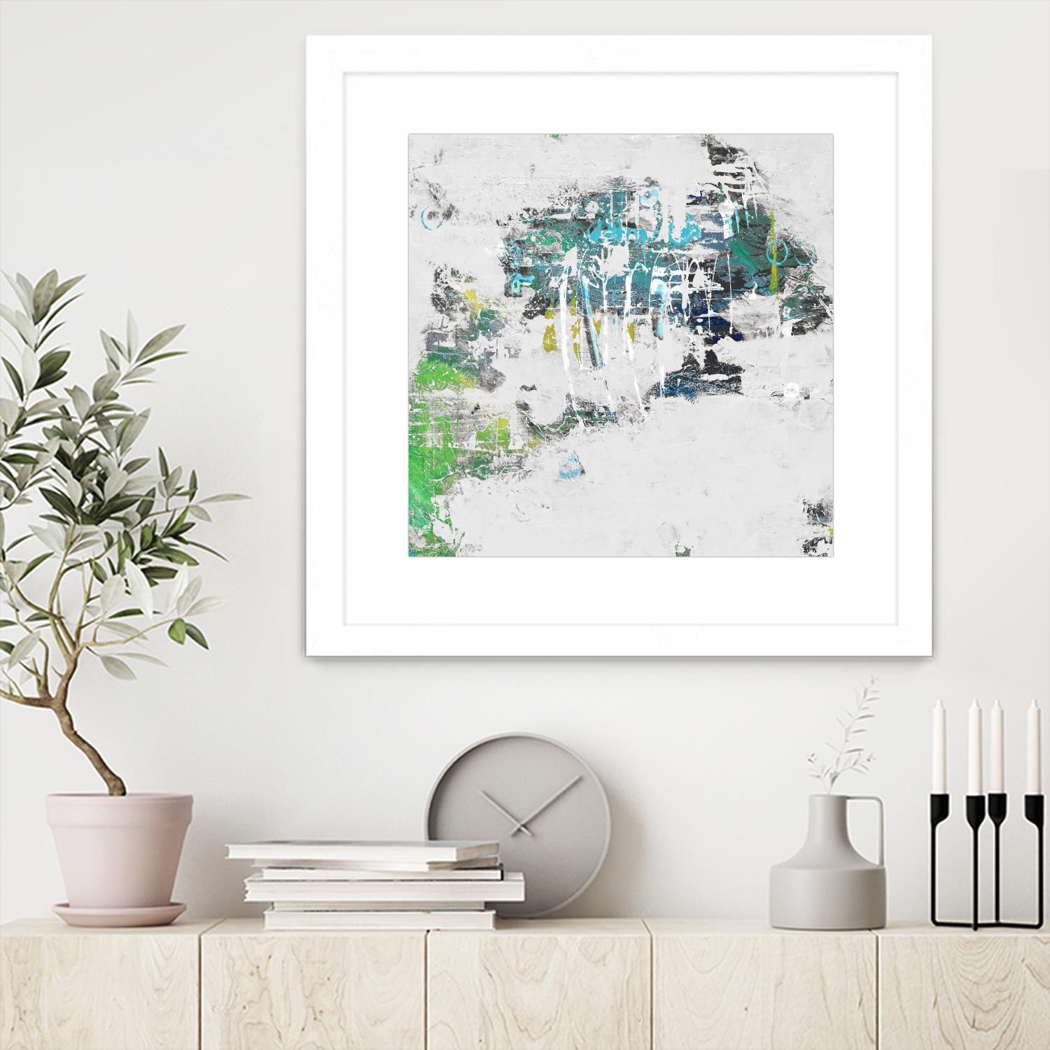 cool Kids I by Daleno Art on GIANT ART - green abstract abstrait