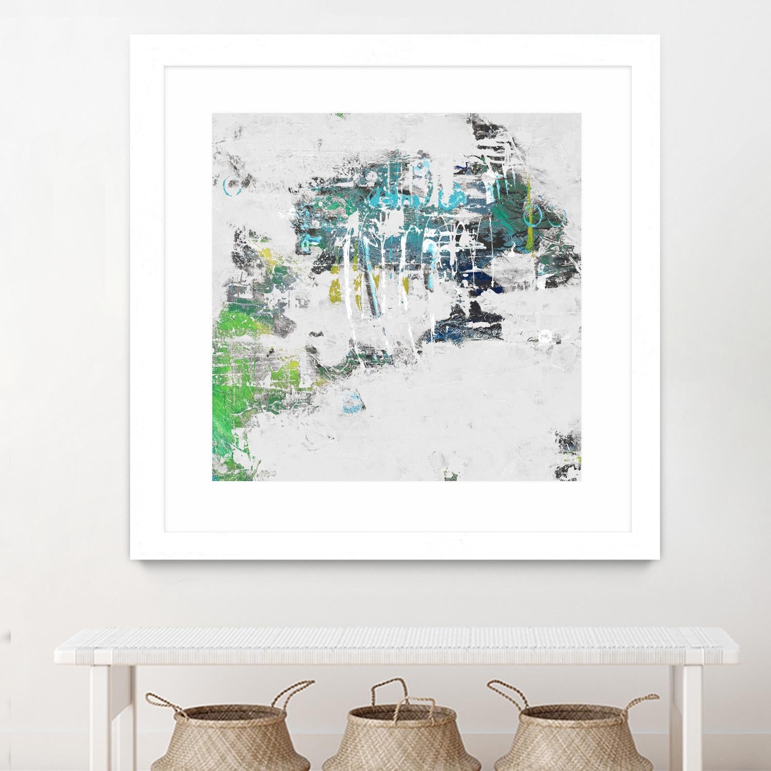 cool Kids I by Daleno Art on GIANT ART - green abstract abstrait