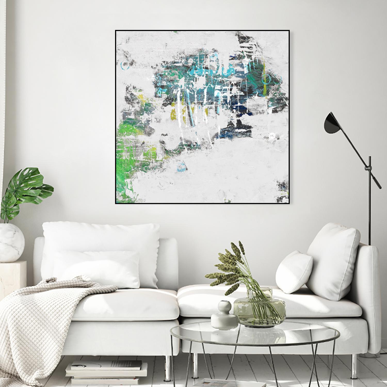 cool Kids I by Daleno Art on GIANT ART - green abstract abstrait