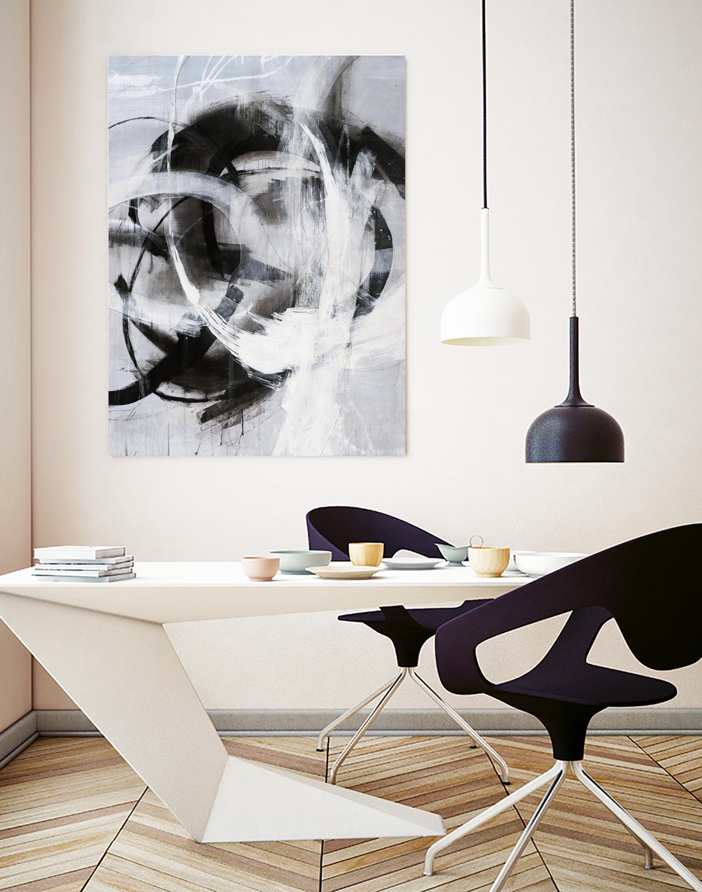 No Turning Radius by Daleno Art on GIANT ART - white abstract