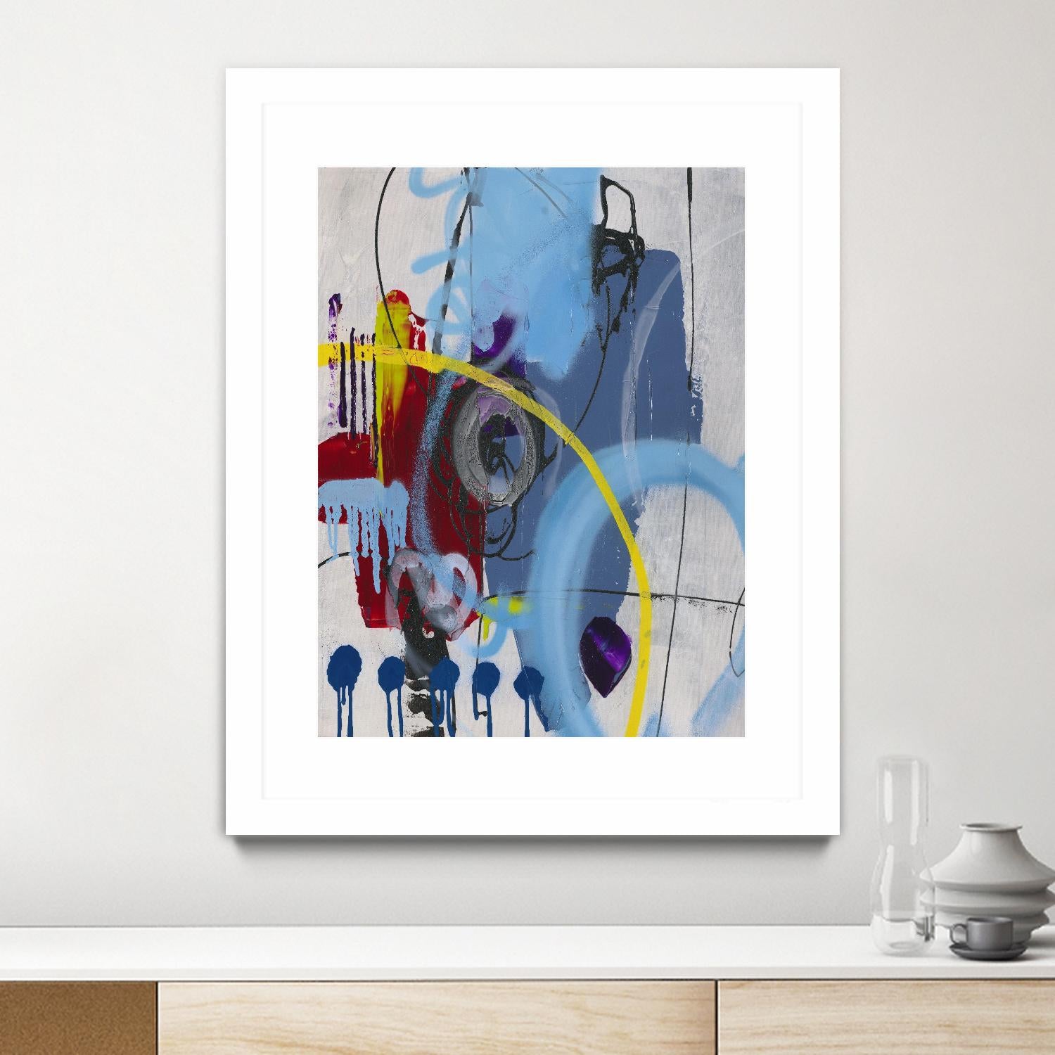 Live for the Applause I by Daleno Art on GIANT ART - red abstract