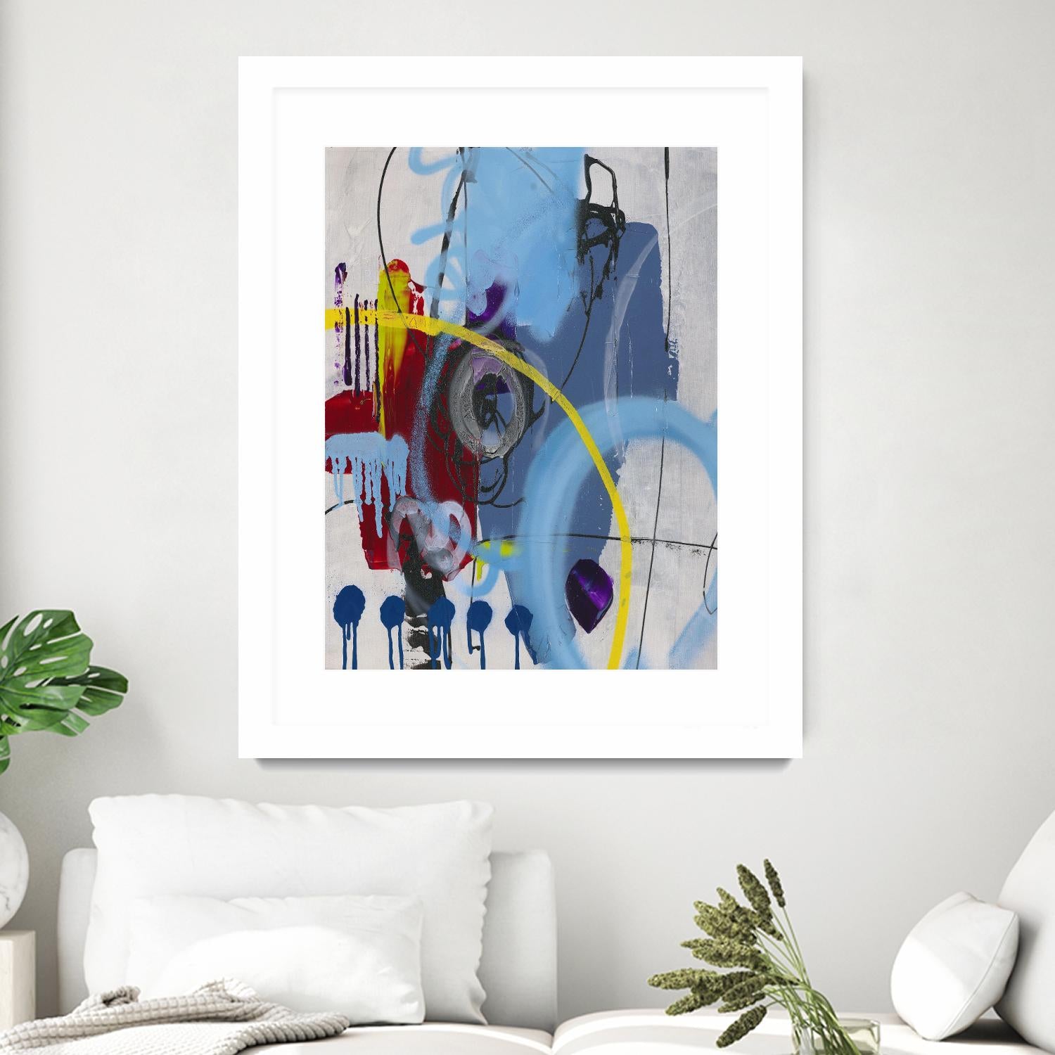 Live for the Applause I by Daleno Art on GIANT ART - red abstract