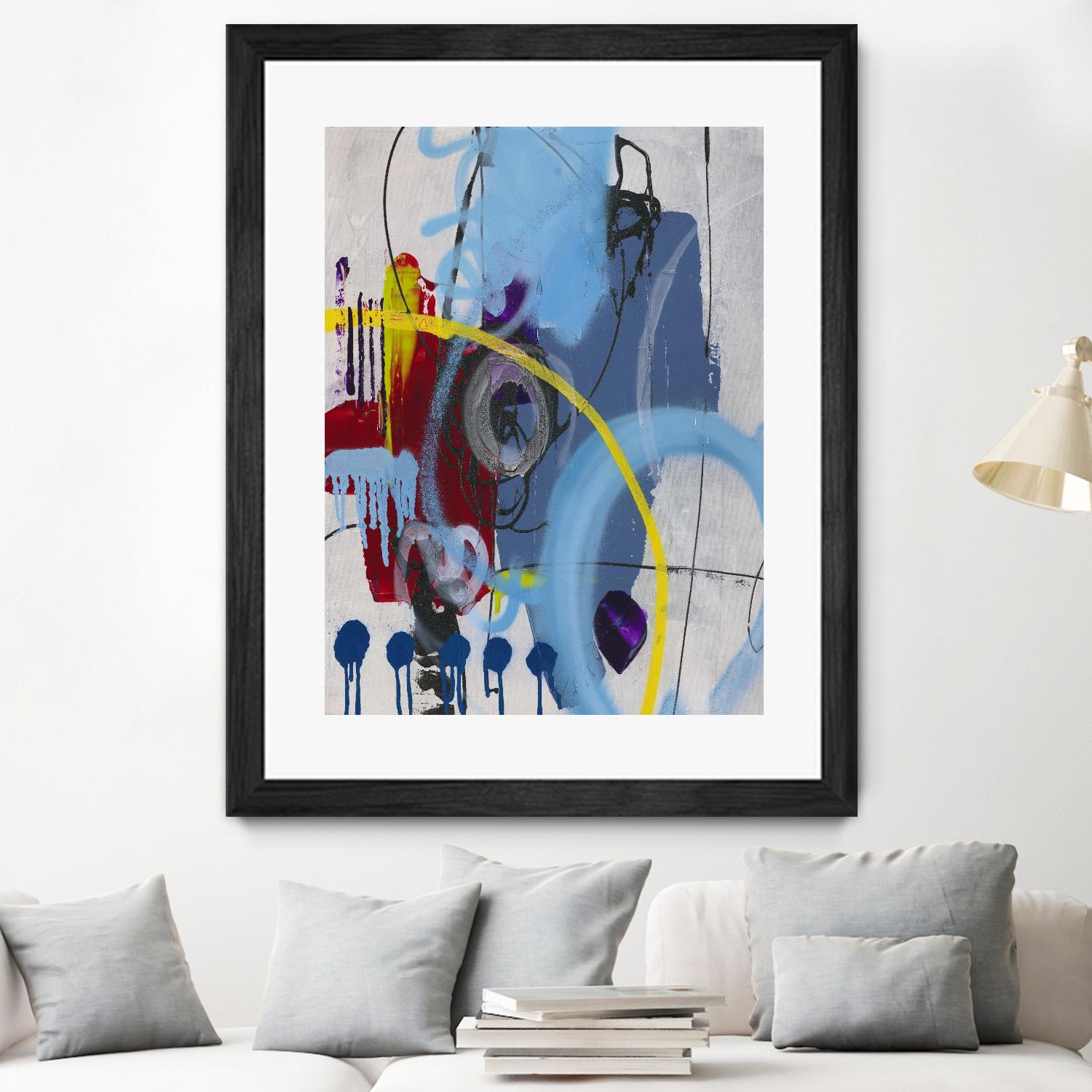 Live for the Applause I by Daleno Art on GIANT ART - red abstract