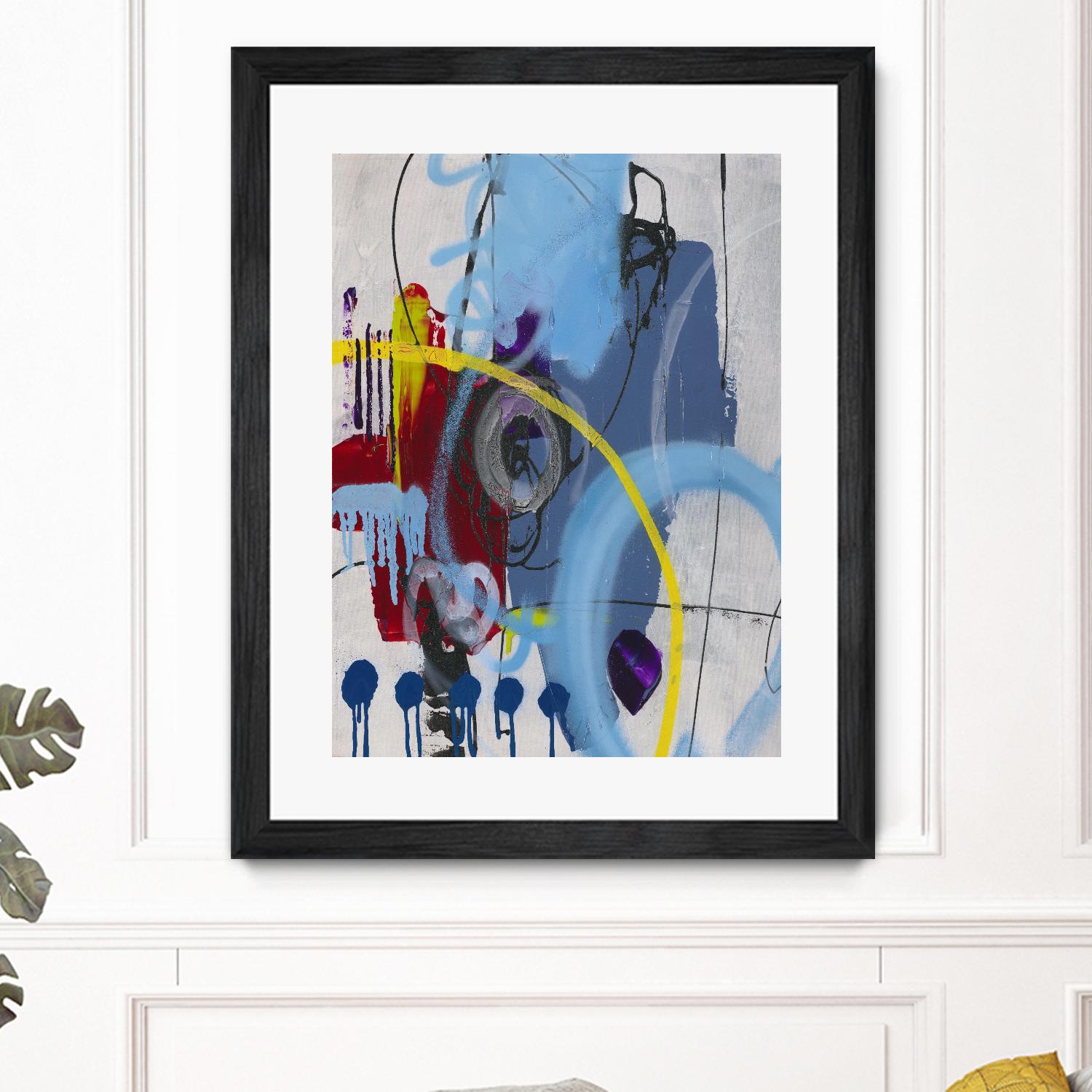 Live for the Applause I by Daleno Art on GIANT ART - red abstract