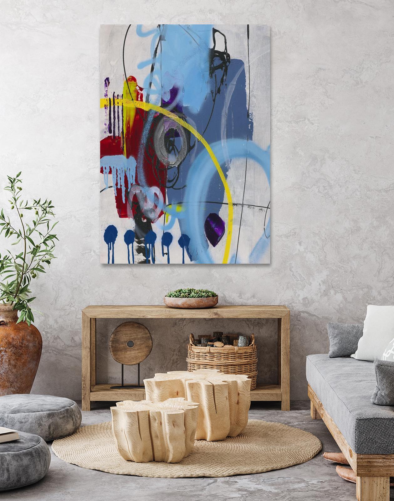 Live for the Applause I by Daleno Art on GIANT ART - red abstract