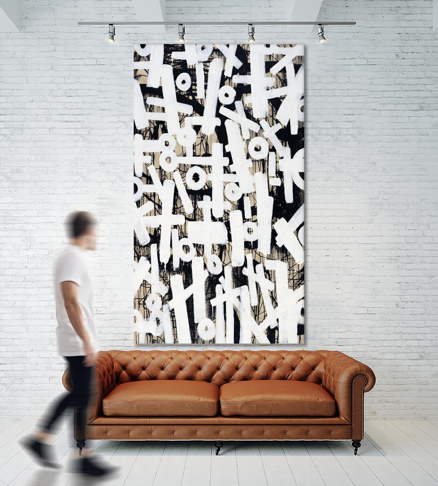Strapped II by Daleno Art on GIANT ART - beige abstract abstrait