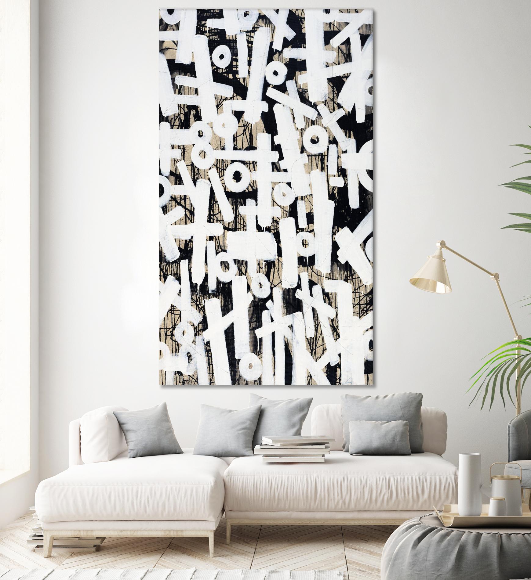 Strapped II by Daleno Art on GIANT ART - beige abstract abstrait