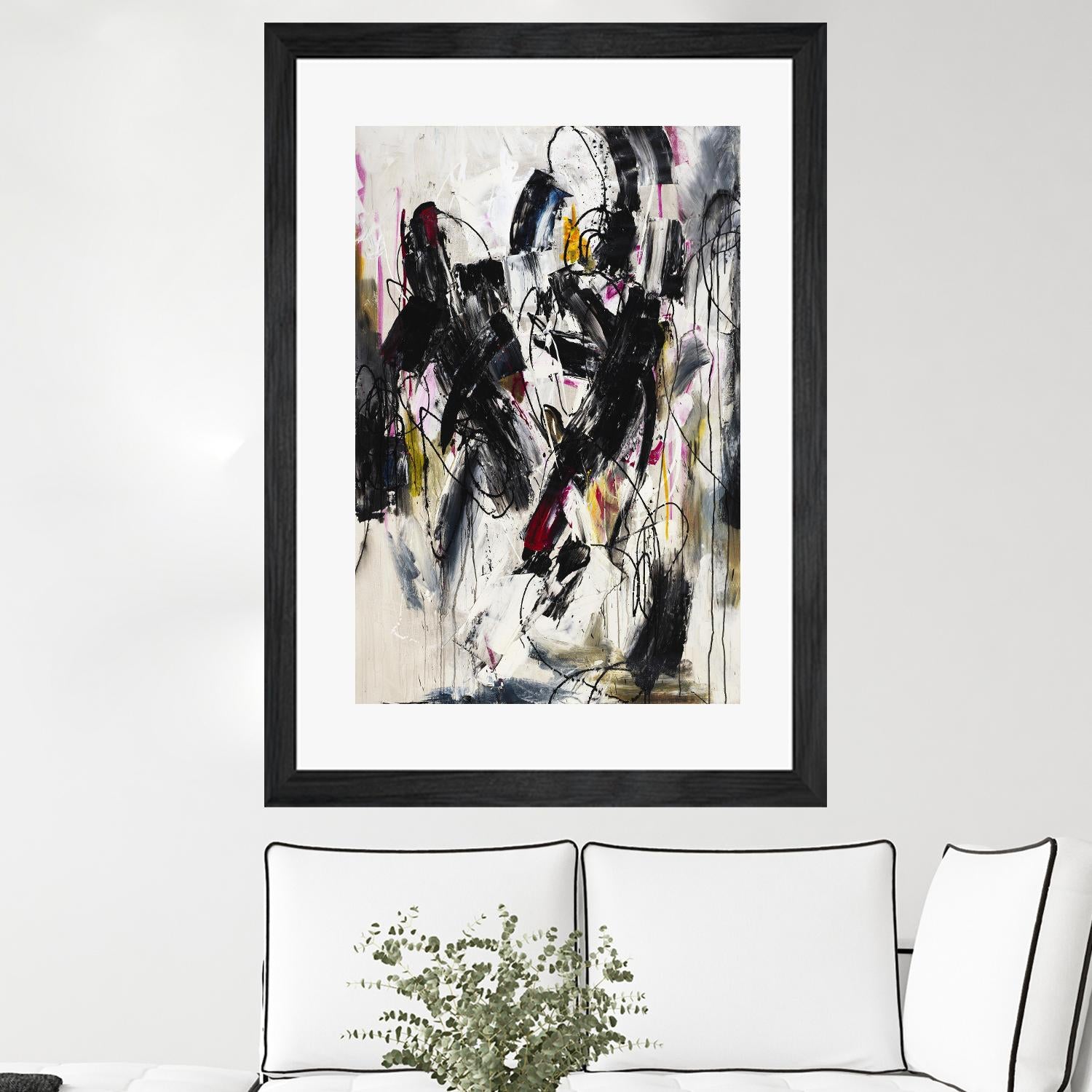 Cliff Divers by Daleno Art on GIANT ART - red abstract abstrait