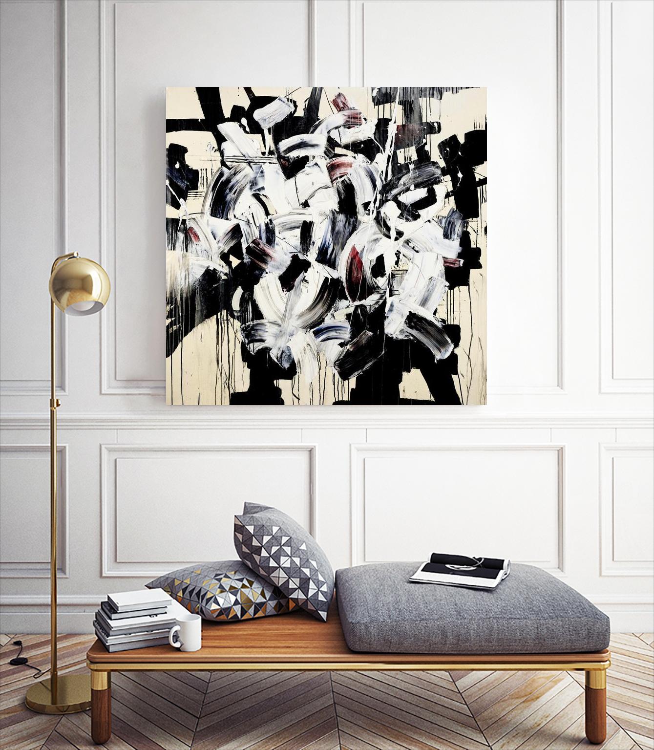 Racing Thoughts by Daleno Art on GIANT ART - beige abstract abstract