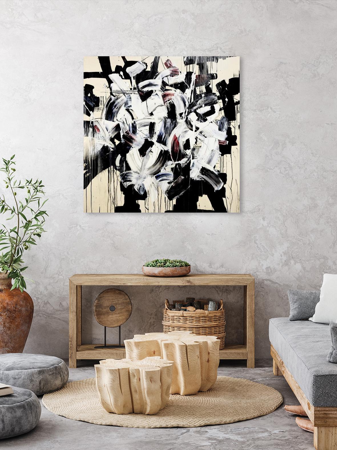 Racing Thoughts by Daleno Art on GIANT ART - beige abstract abstract