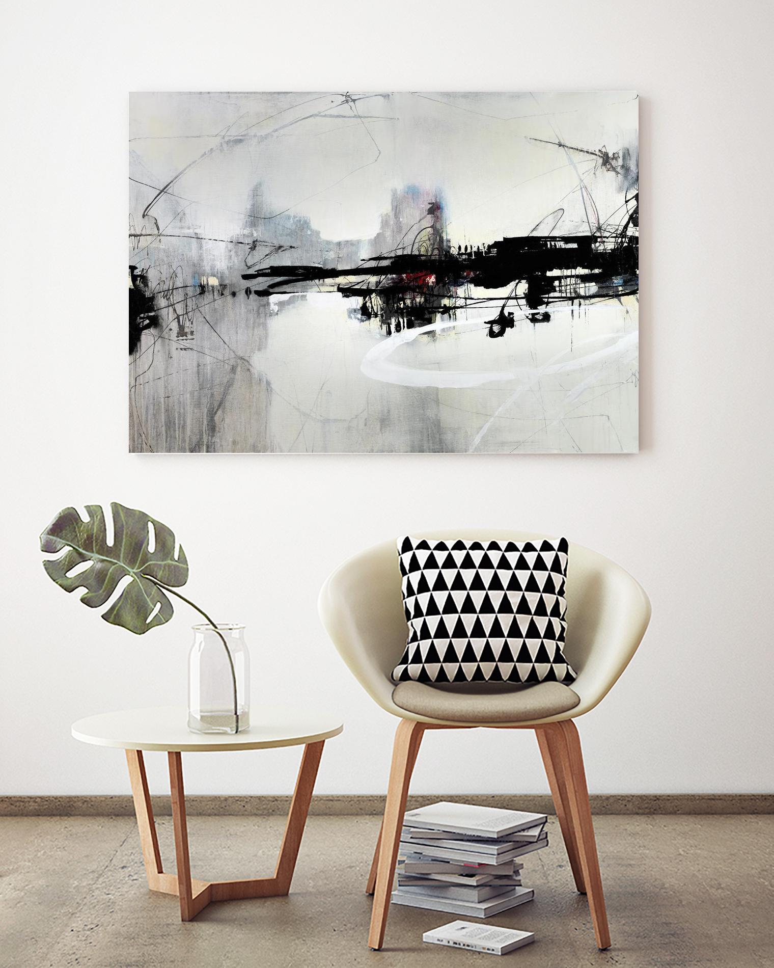 Harbor of Industry by Daleno Art on GIANT ART - red abstract abstract