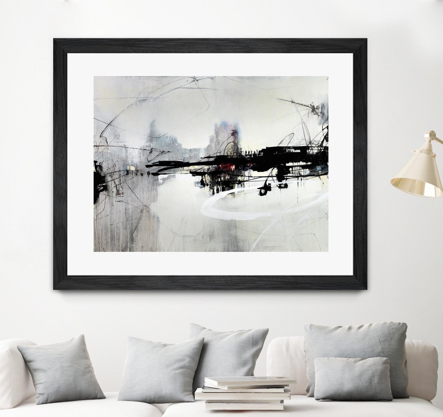 Harbor of Industry by Daleno Art on GIANT ART - red abstract abstract