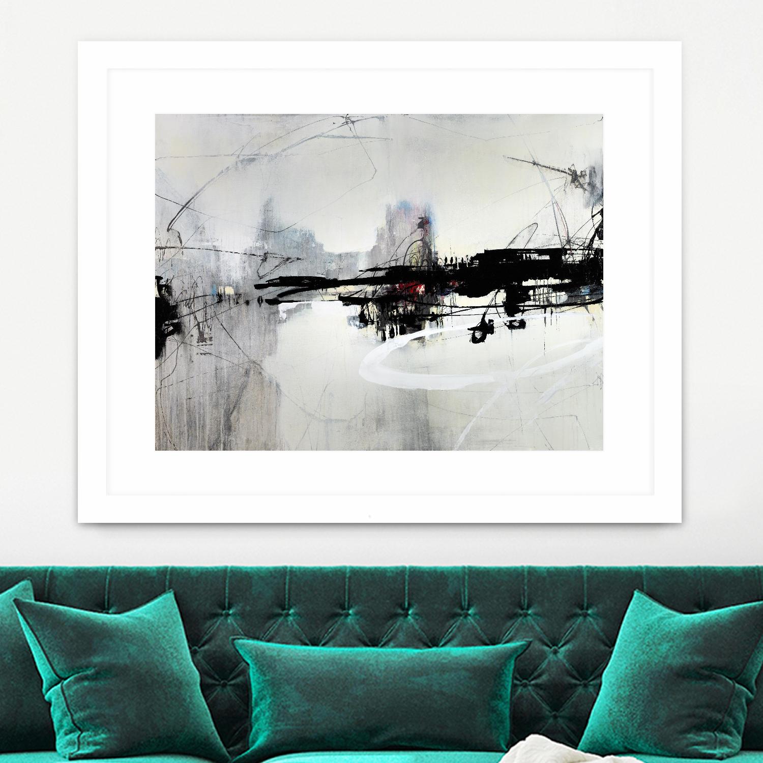 Harbor of Industry by Daleno Art on GIANT ART - red abstract abstract