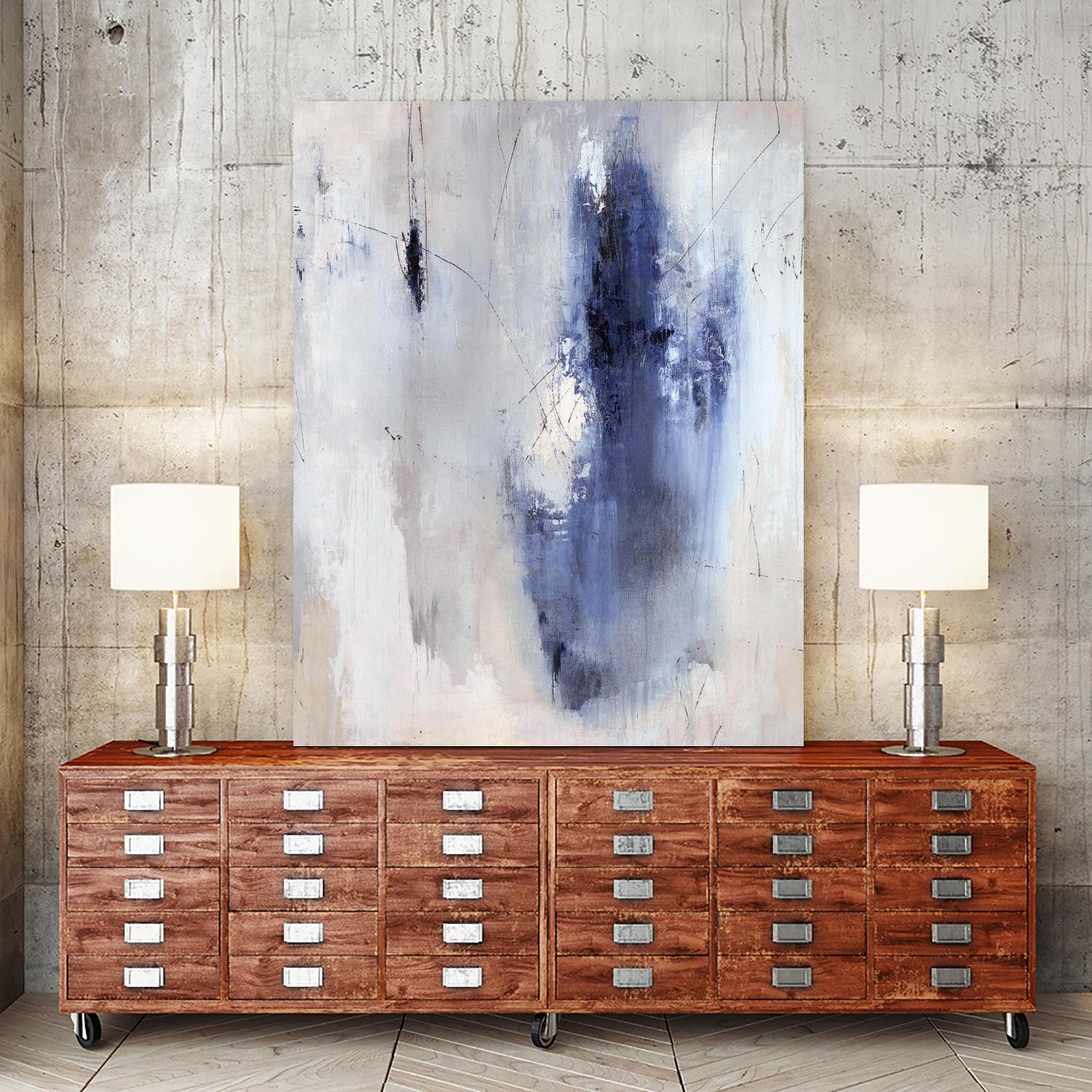 Jaywalkers by Daleno Art on GIANT ART - blue  abstract