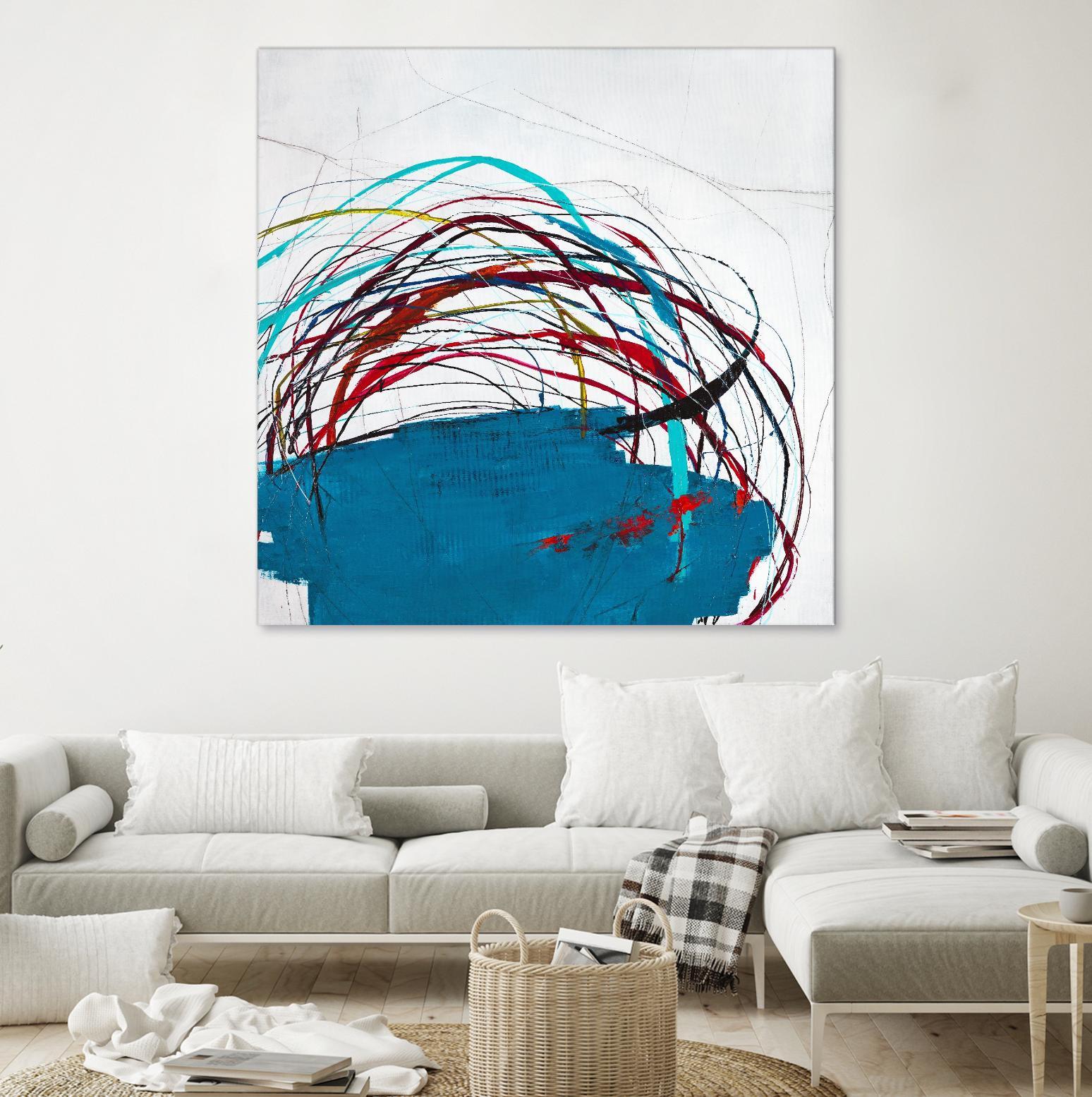 Thimble and Twine by Daleno Art on GIANT ART - red abstract abstrait