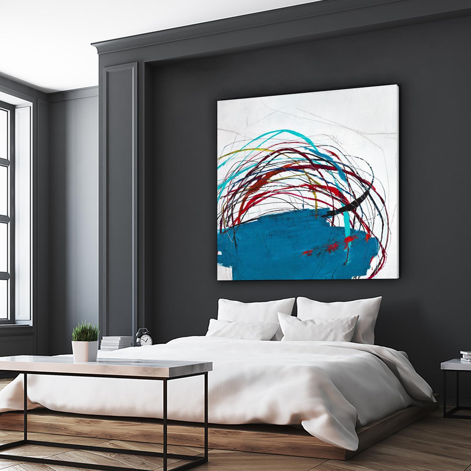 Thimble and Twine by Daleno Art on GIANT ART - red abstract abstrait