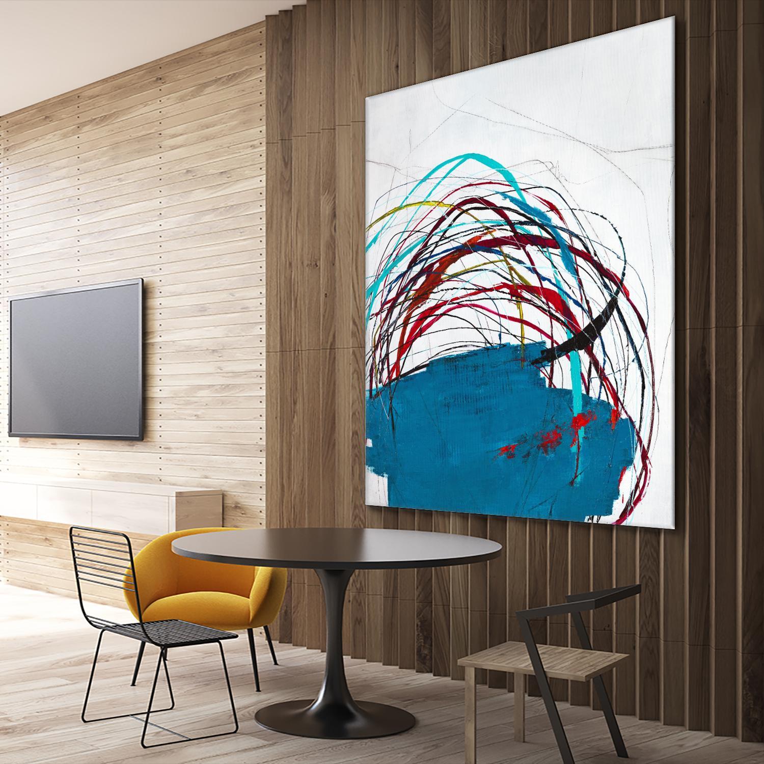 Thimble and Twine by Daleno Art on GIANT ART - red abstract abstrait