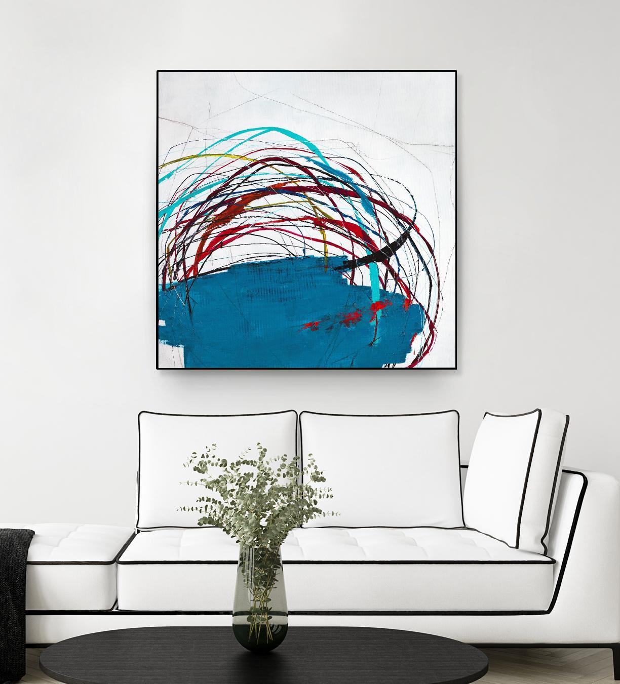 Thimble and Twine by Daleno Art on GIANT ART - red abstract abstrait