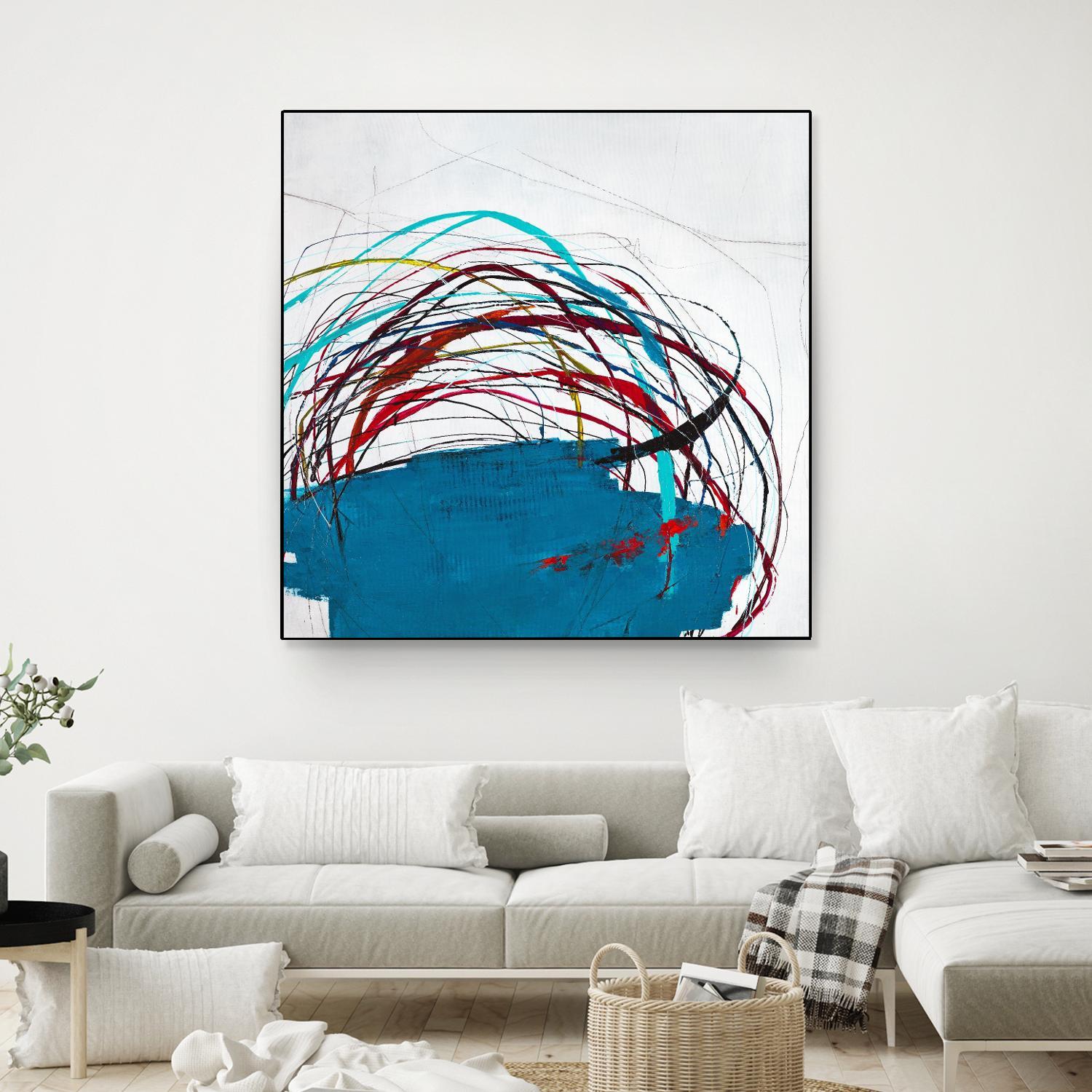 Thimble and Twine by Daleno Art on GIANT ART - red abstract abstrait