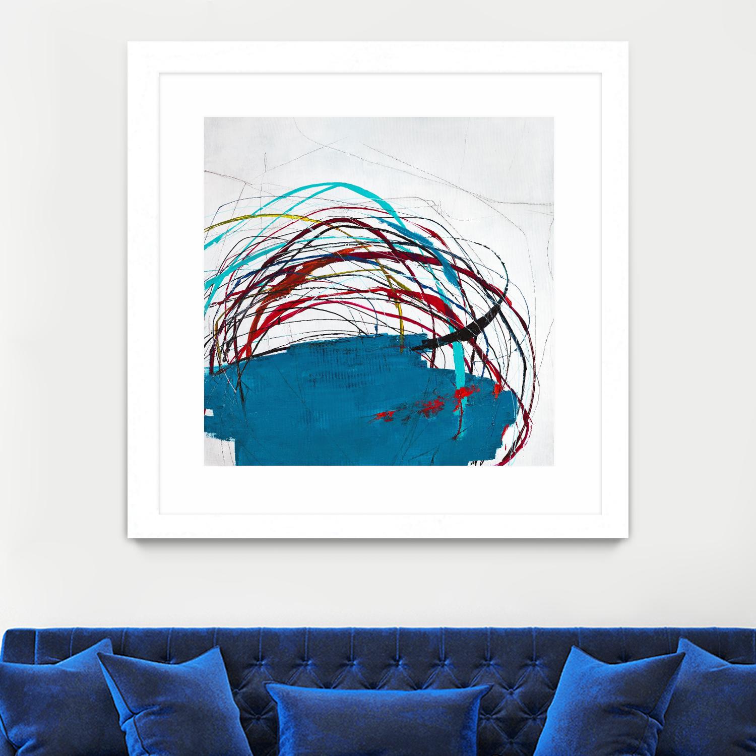 Thimble and Twine by Daleno Art on GIANT ART - red abstract abstrait