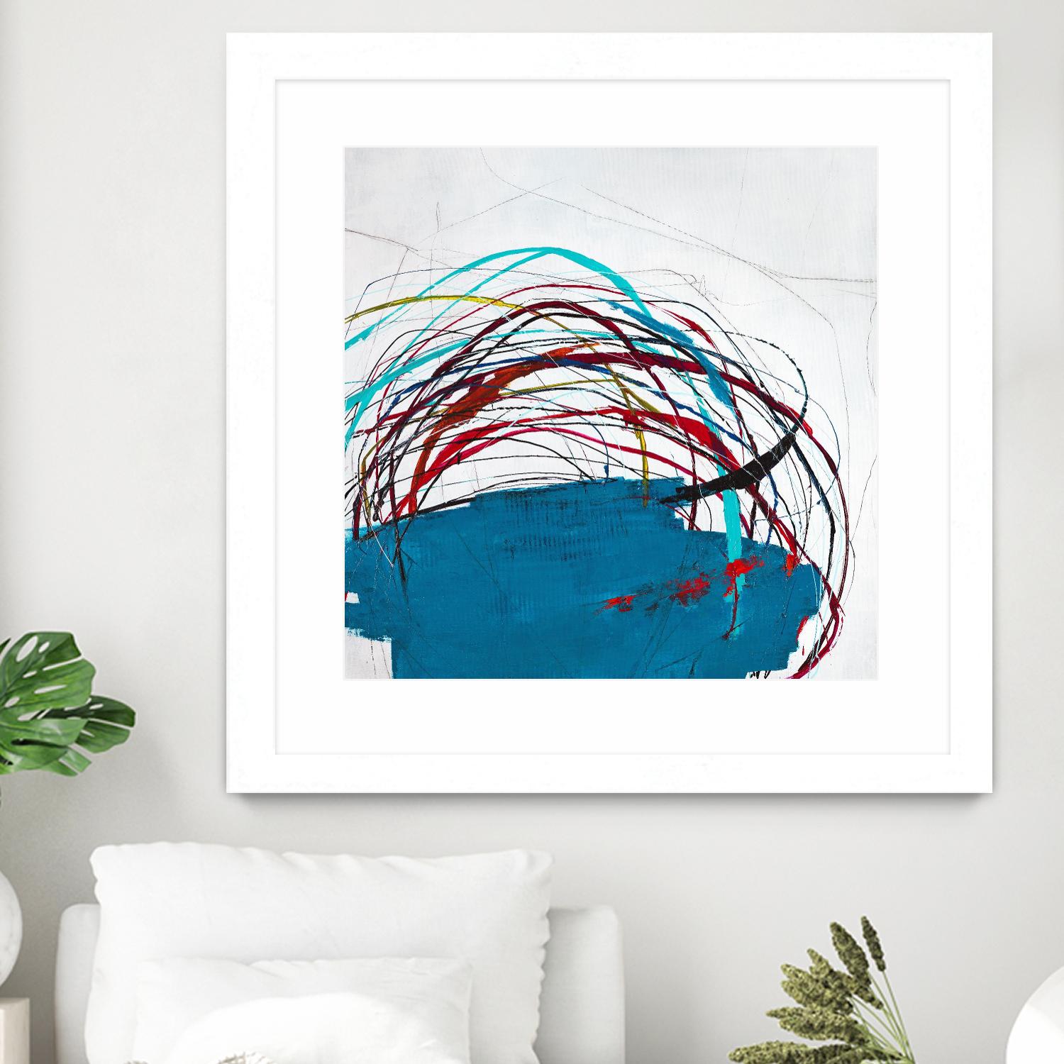 Thimble and Twine by Daleno Art on GIANT ART - red abstract abstrait