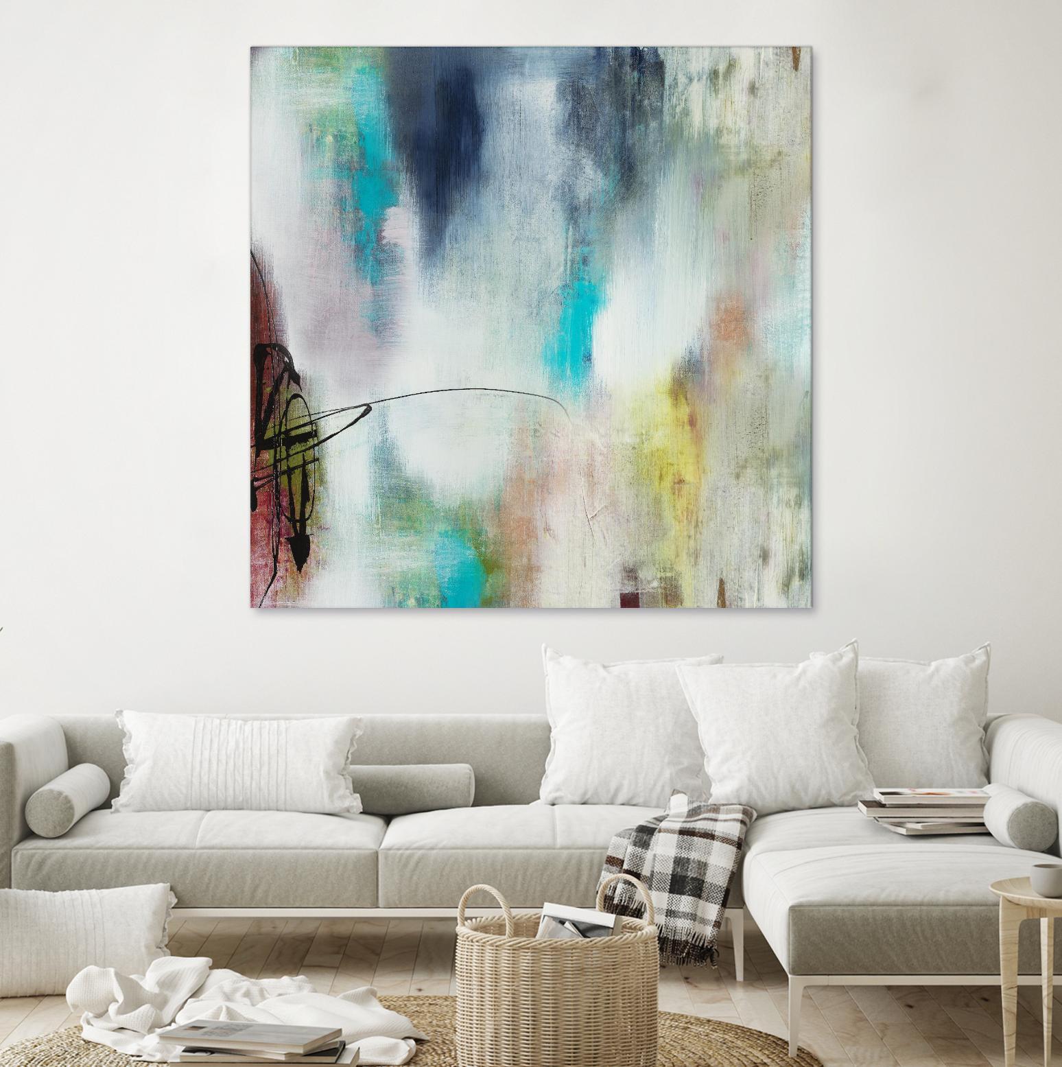 Disruptive Connection II by Daleno Art on GIANT ART - pink abstract abstrait