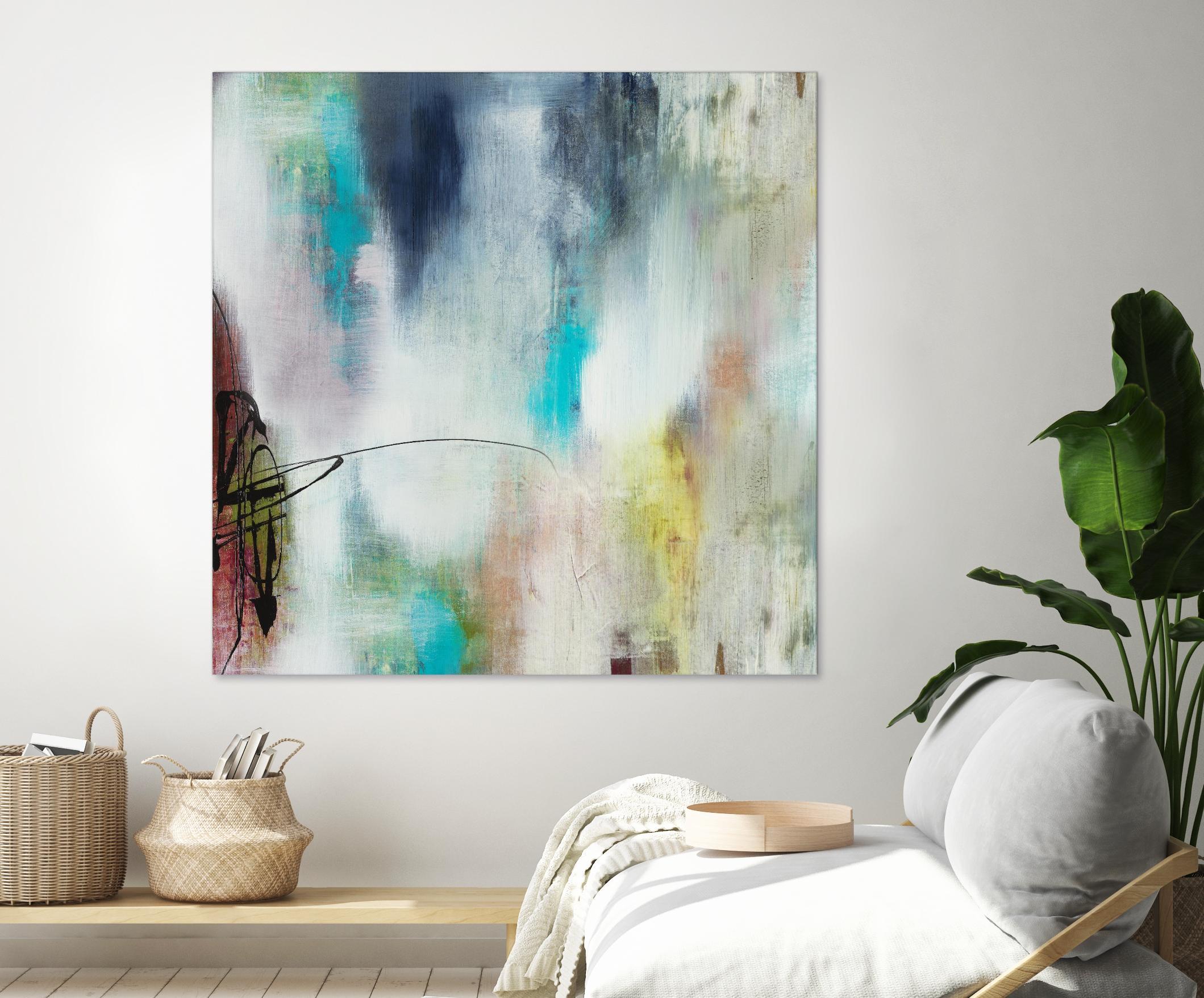 Disruptive Connection II by Daleno Art on GIANT ART - pink abstract abstrait