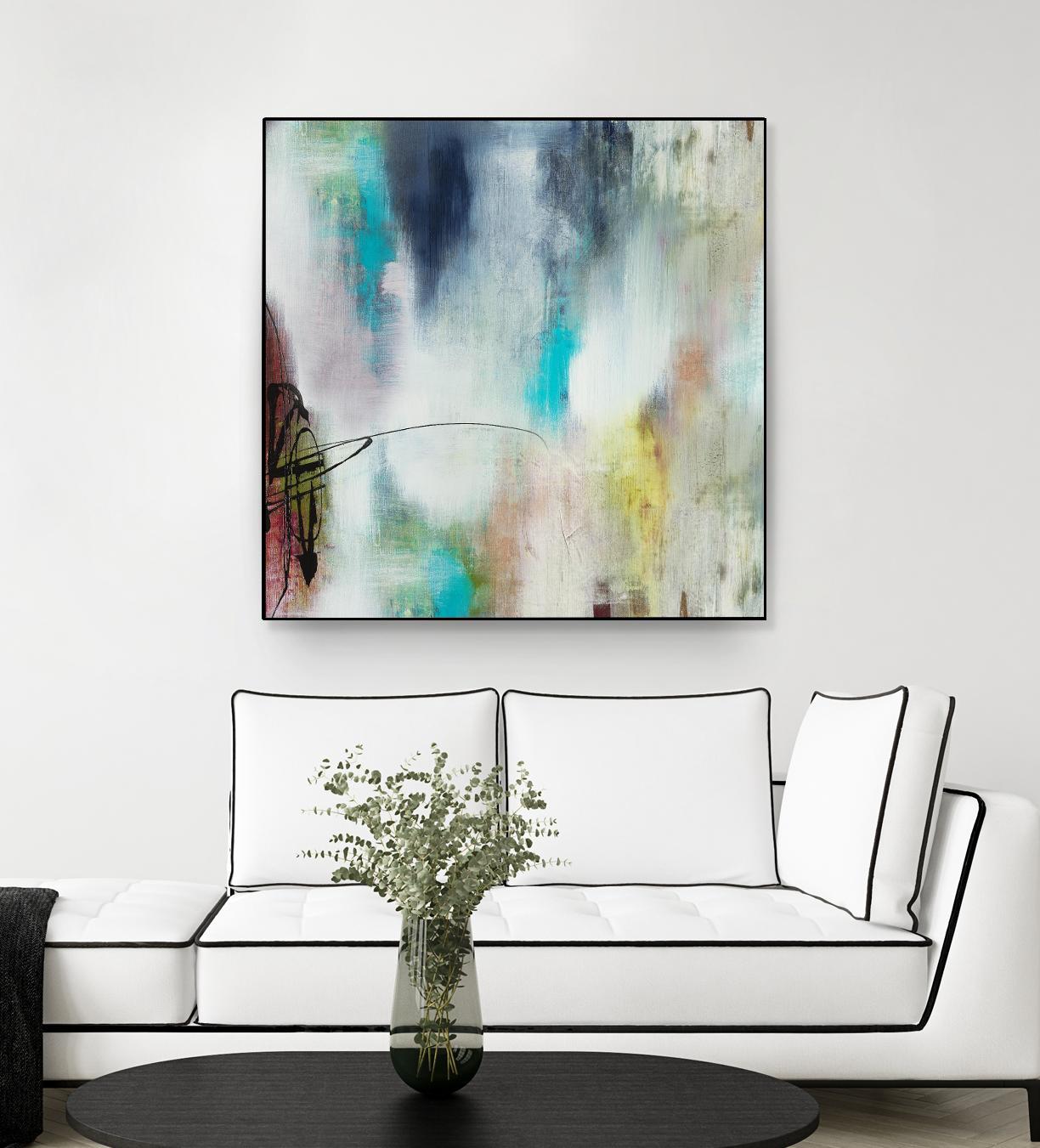 Disruptive Connection II by Daleno Art on GIANT ART - pink abstract abstrait