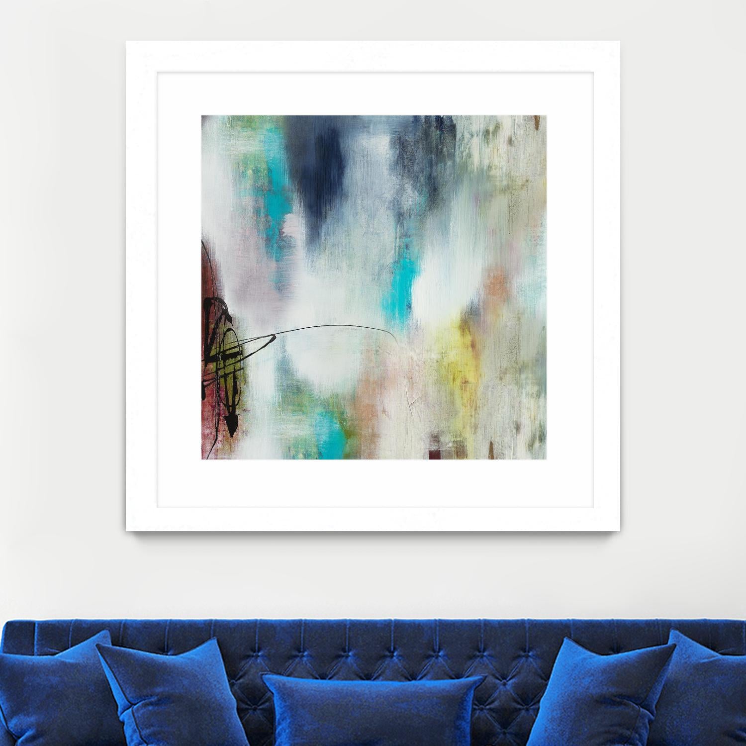 Disruptive Connection II by Daleno Art on GIANT ART - pink abstract abstrait